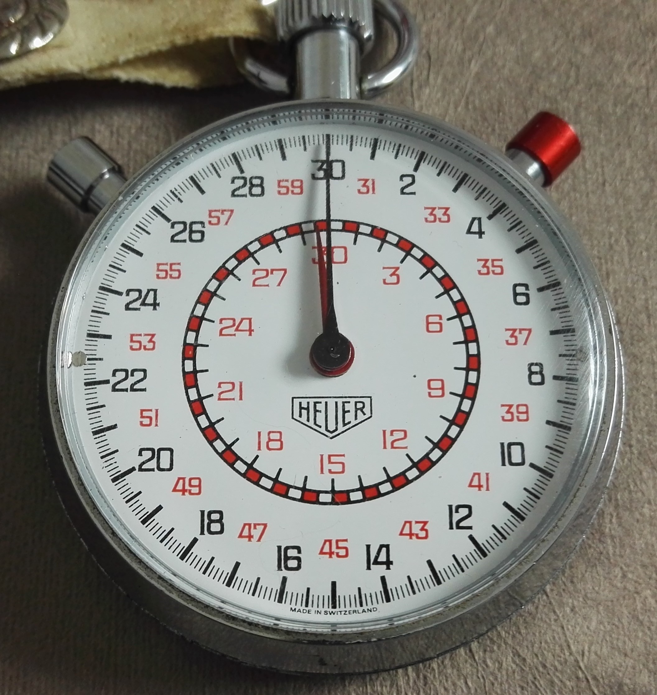 Heuer original stopwatch split seconds nice condition 1531 Chrono Passion