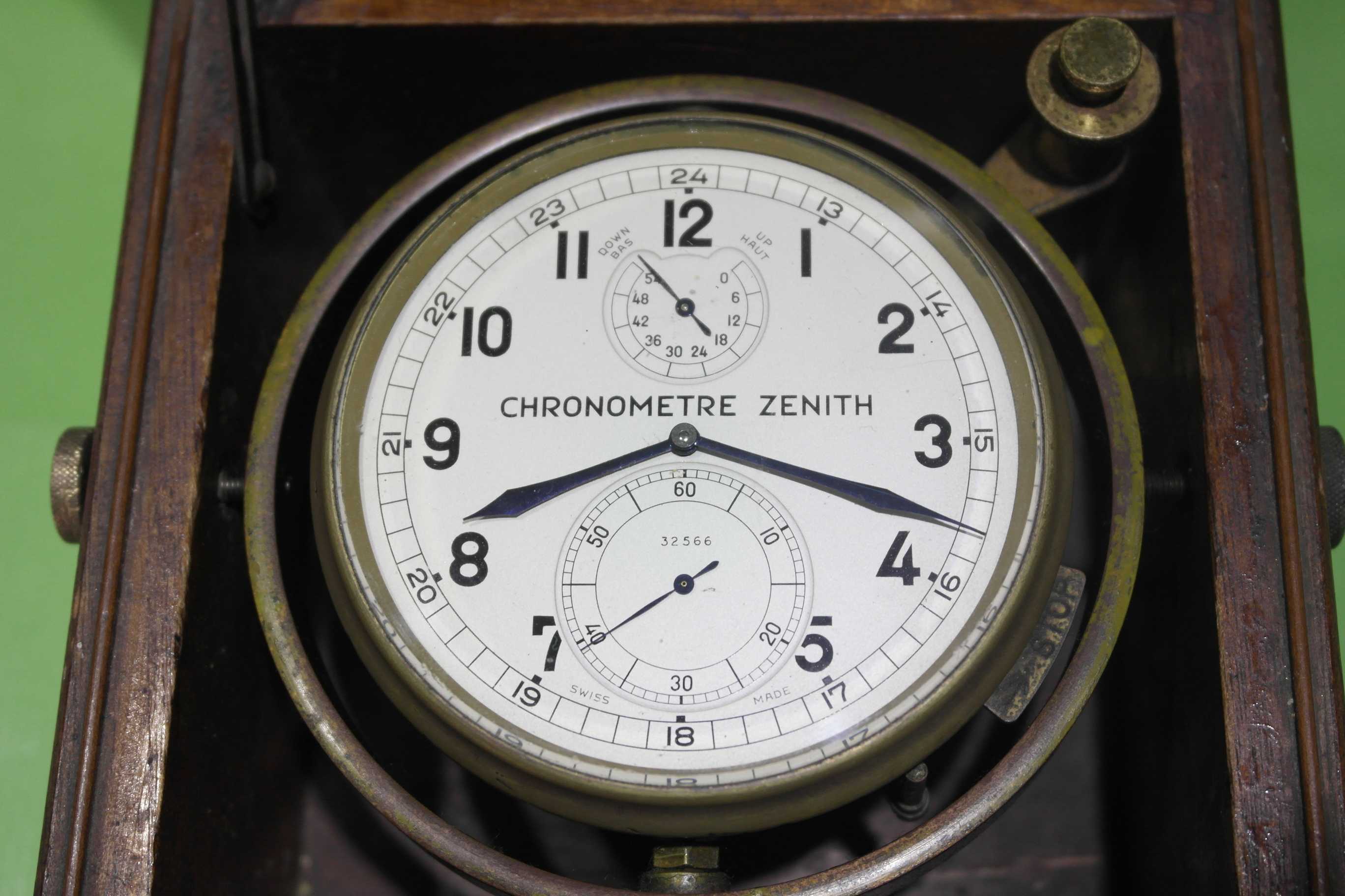 Zenith marine chronometer le locle raro cronometro da marina | San Giorgio a Cremano