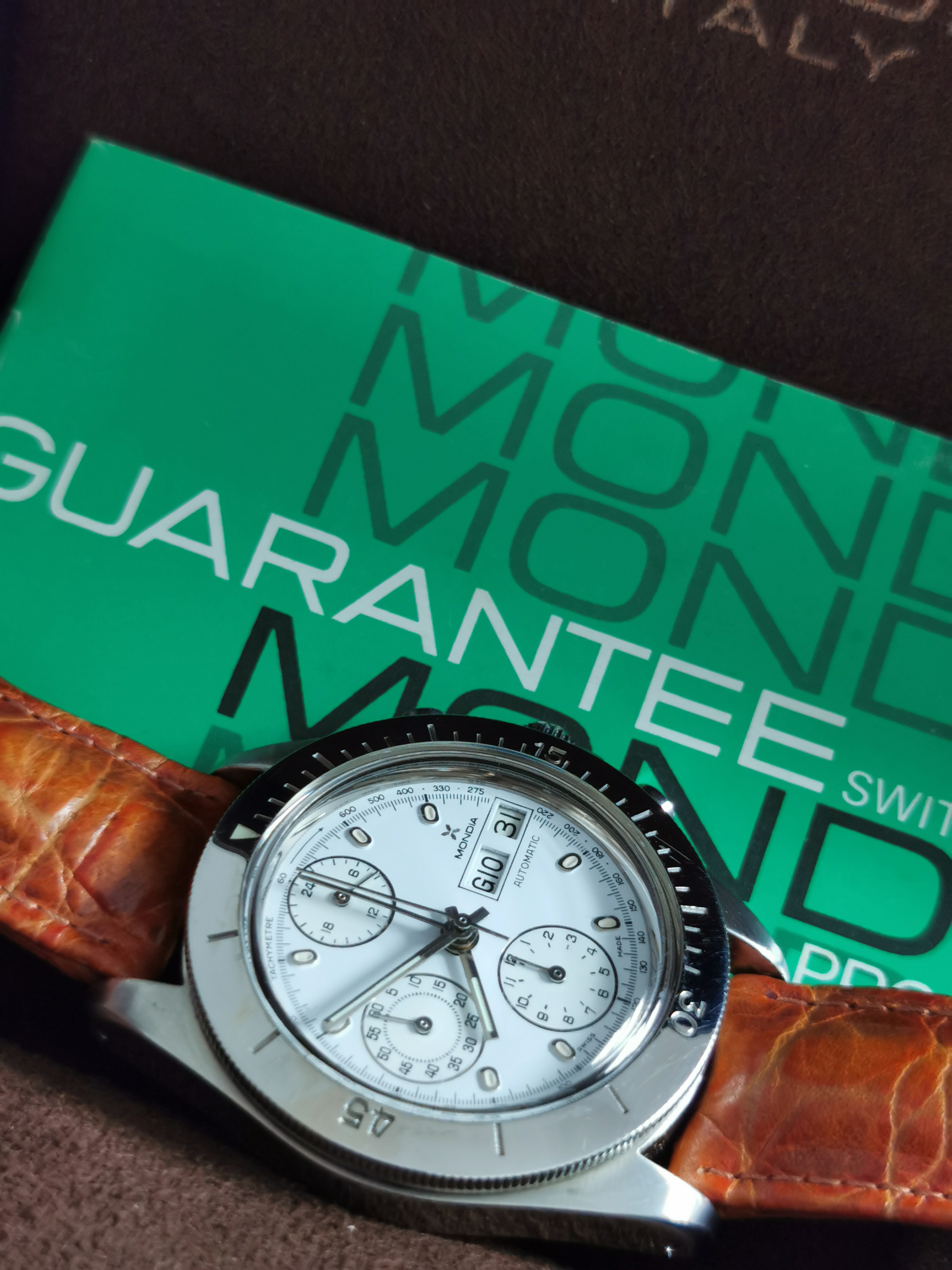 Mondia Mistral chronograph steel mm 40 white dial Lemania 5100 full set | San Giorgio a Cremano