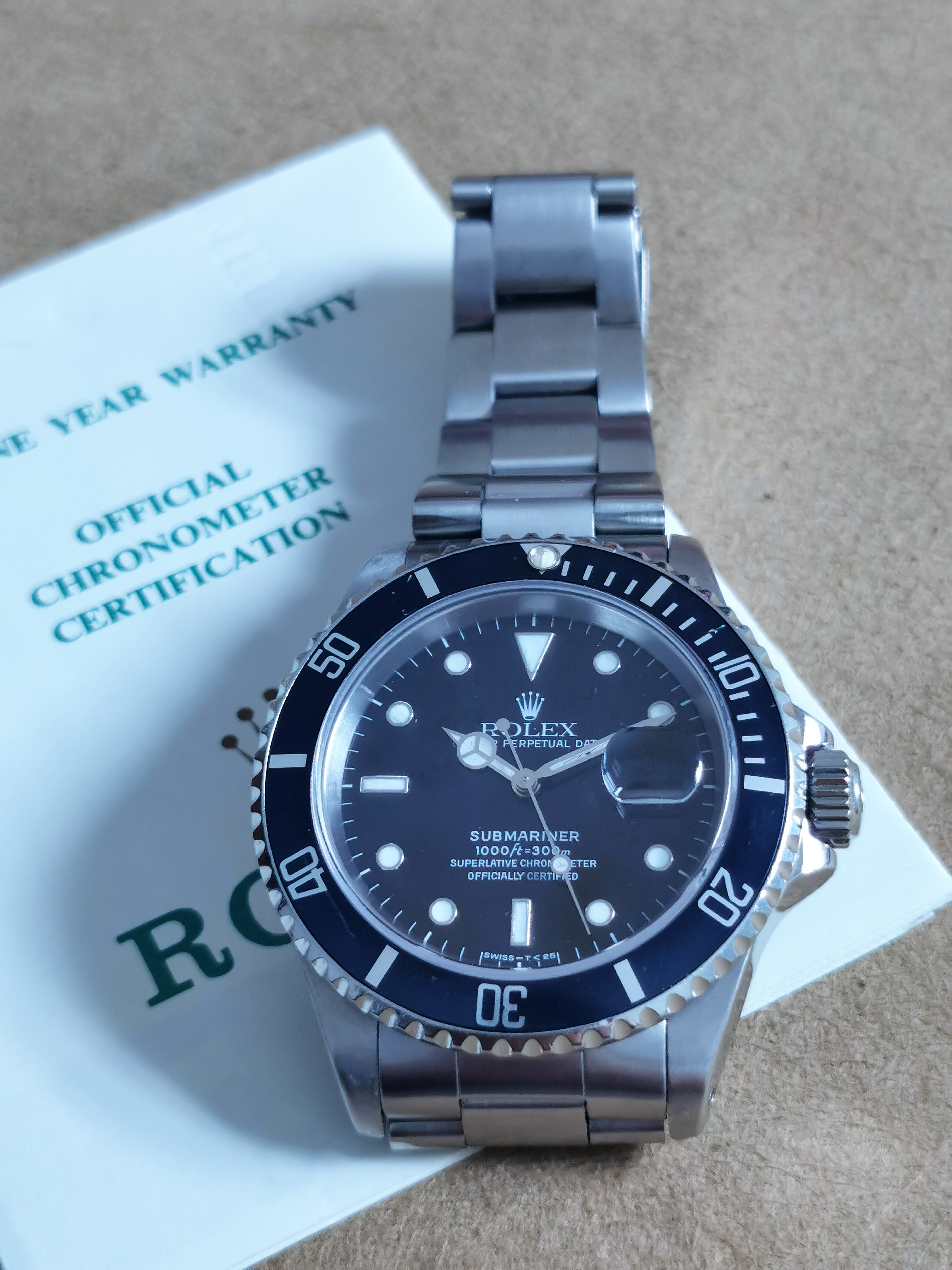 Rolex Submariner Date 16610 Submariner faded blu bezel box and paper 1991 | San Giorgio a Cremano