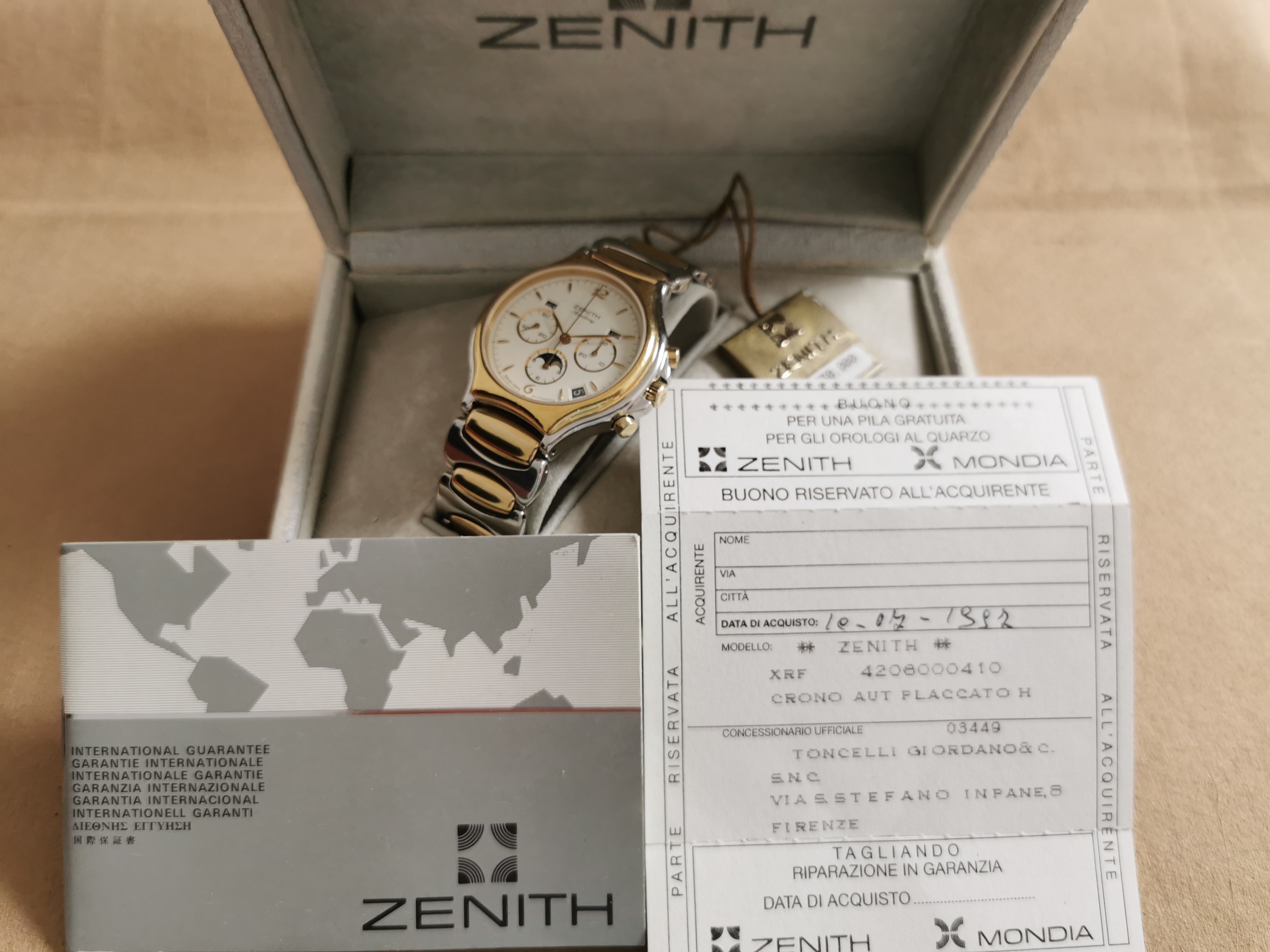 Zenith Academy El Primero Academy Moonphase Chronograph Complete calendar - 59.6000.410 - Full Set 1997 | San Giorgio a Cremano