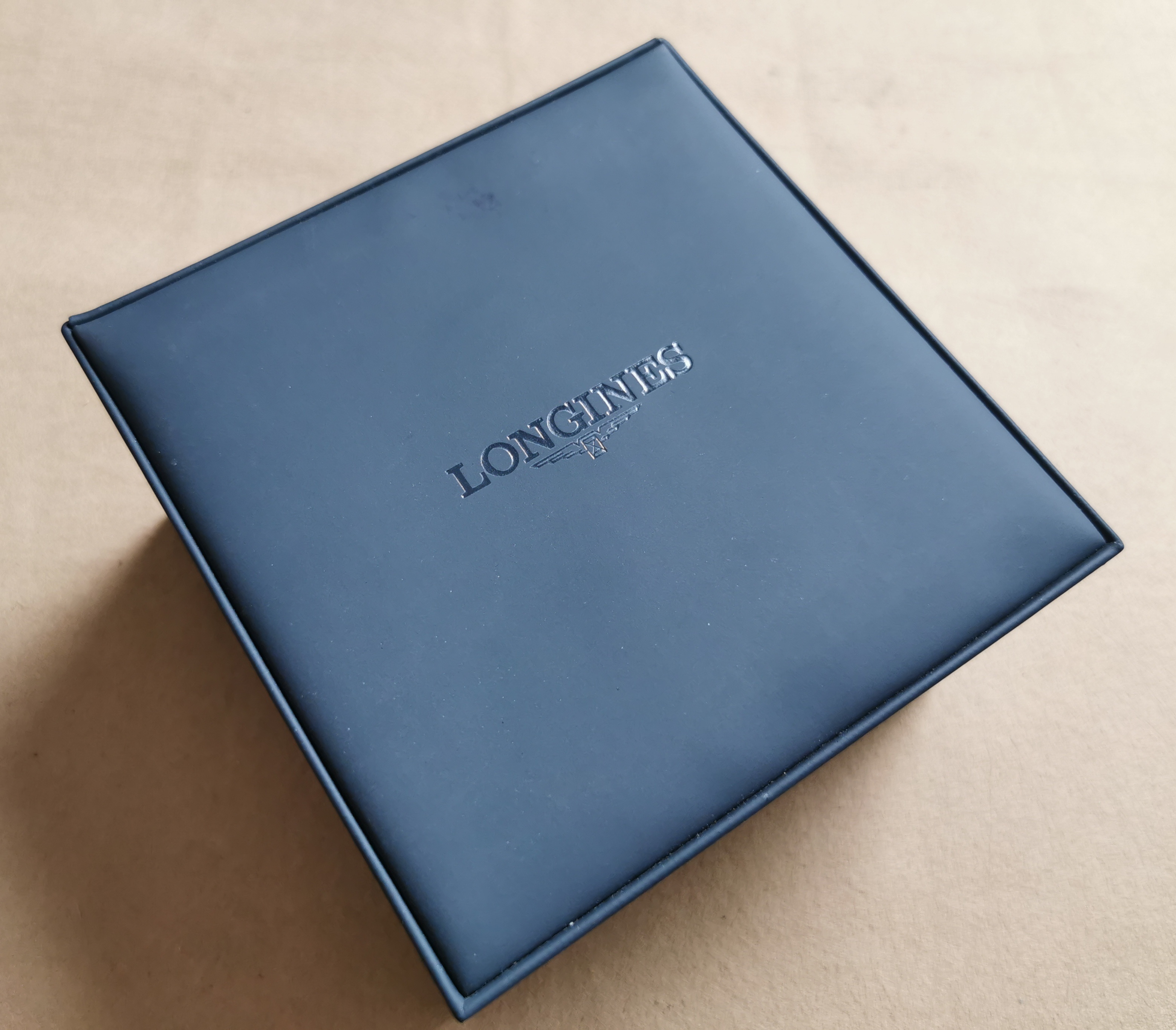 Longines vintage watch box leather blu for any models in like new condition | San Giorgio a Cremano