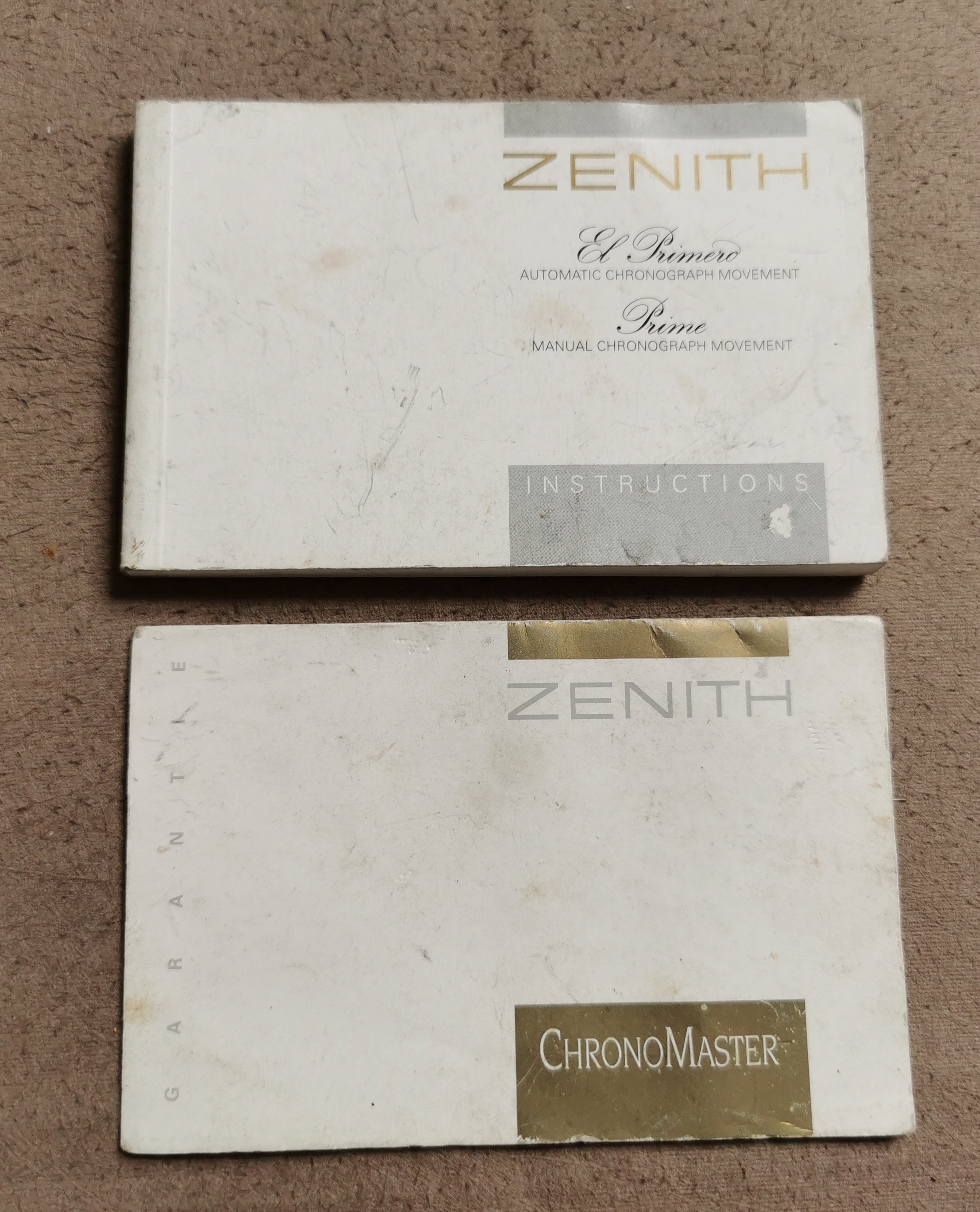 Zenith Kit Instruction Booklet And Cosc Certificate For Chronomaster El Primero 01.0243.400 | San Giorgio a Cremano