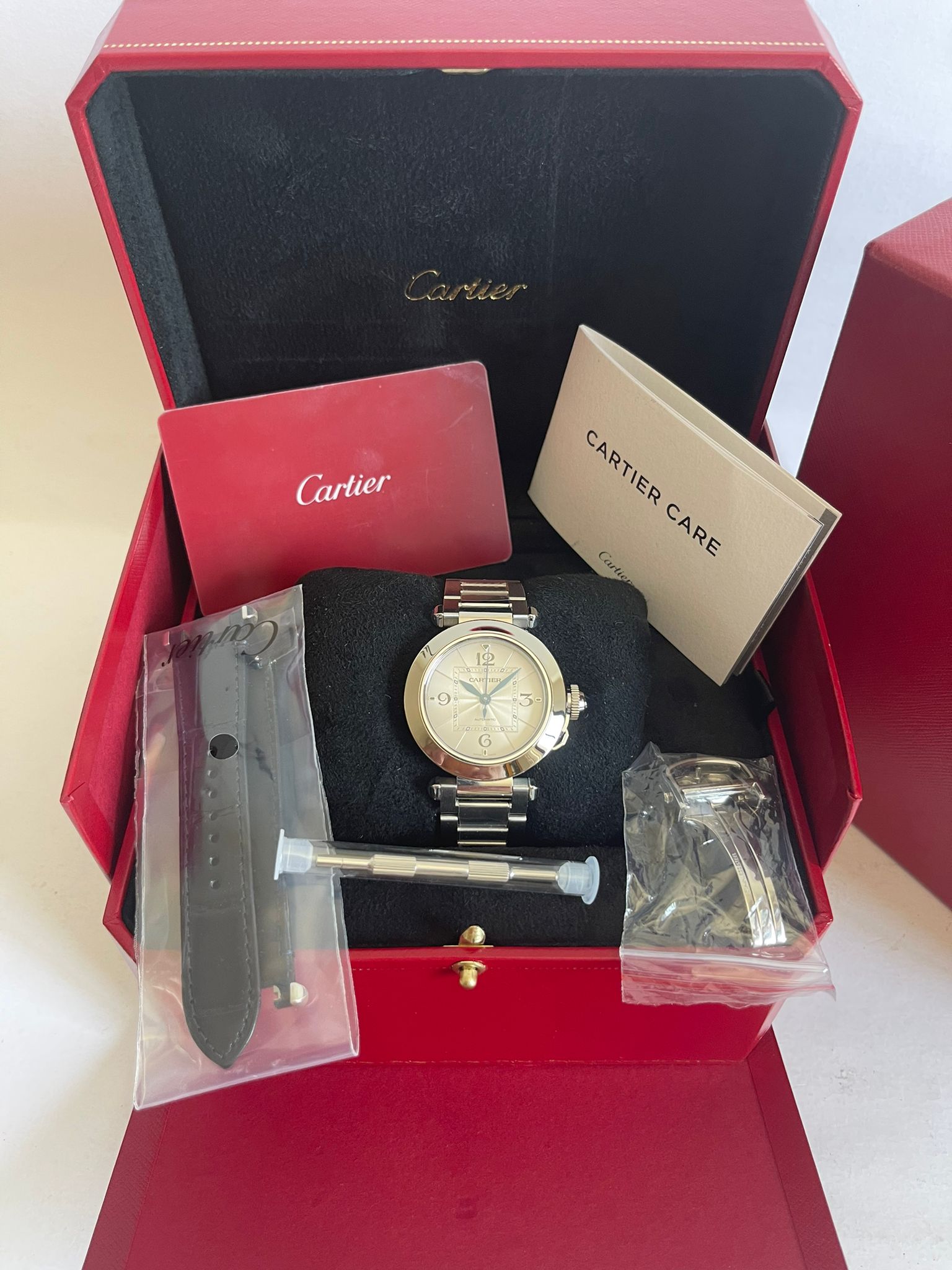 Cartier Pasha Pasha De Cartier Automatic Dial Ladies Watch Mm 35 New full Set 06-2022 | San Giorgio a Cremano