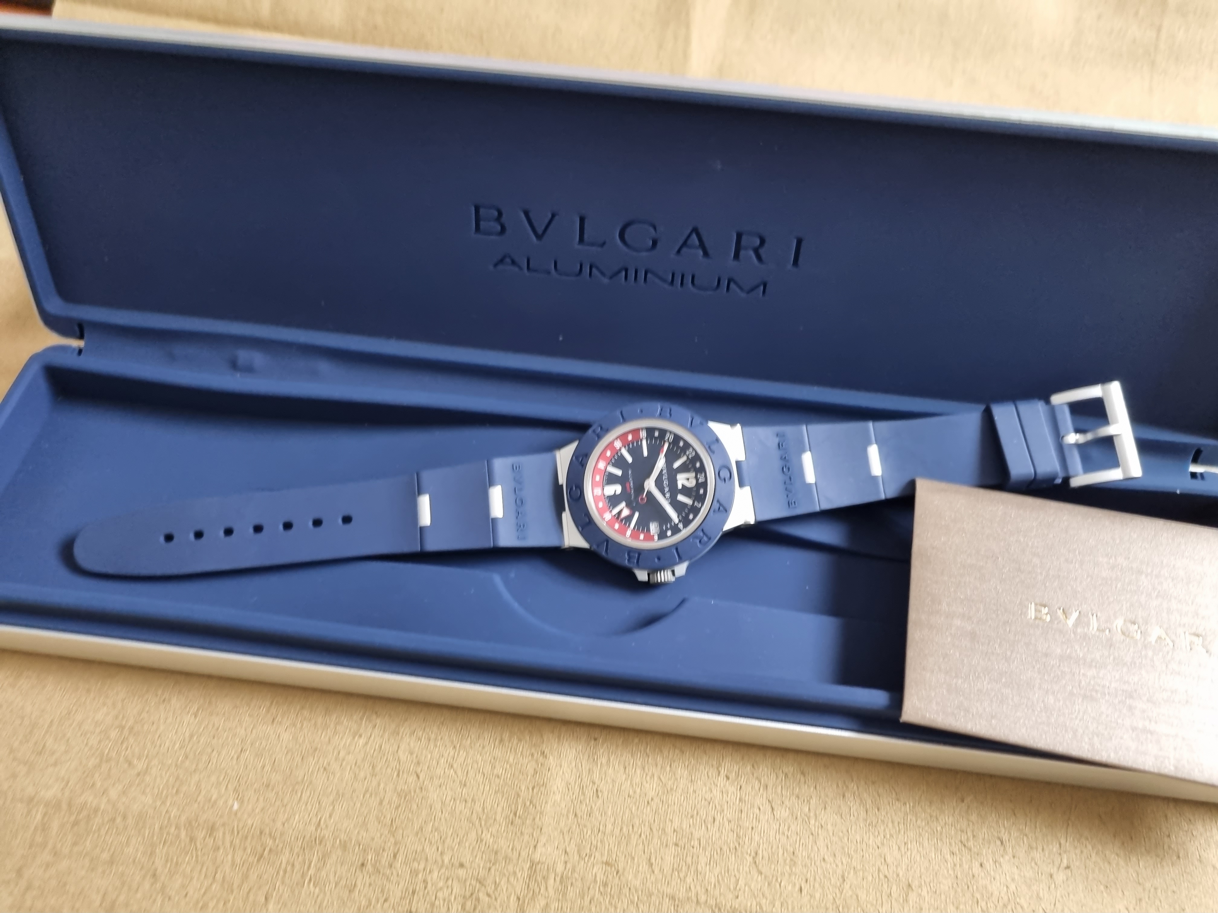Bulgari Automatic Blue Dial Men's Watch Gmt New Box And Warranty Card 2022 | San Giorgio a Cremano