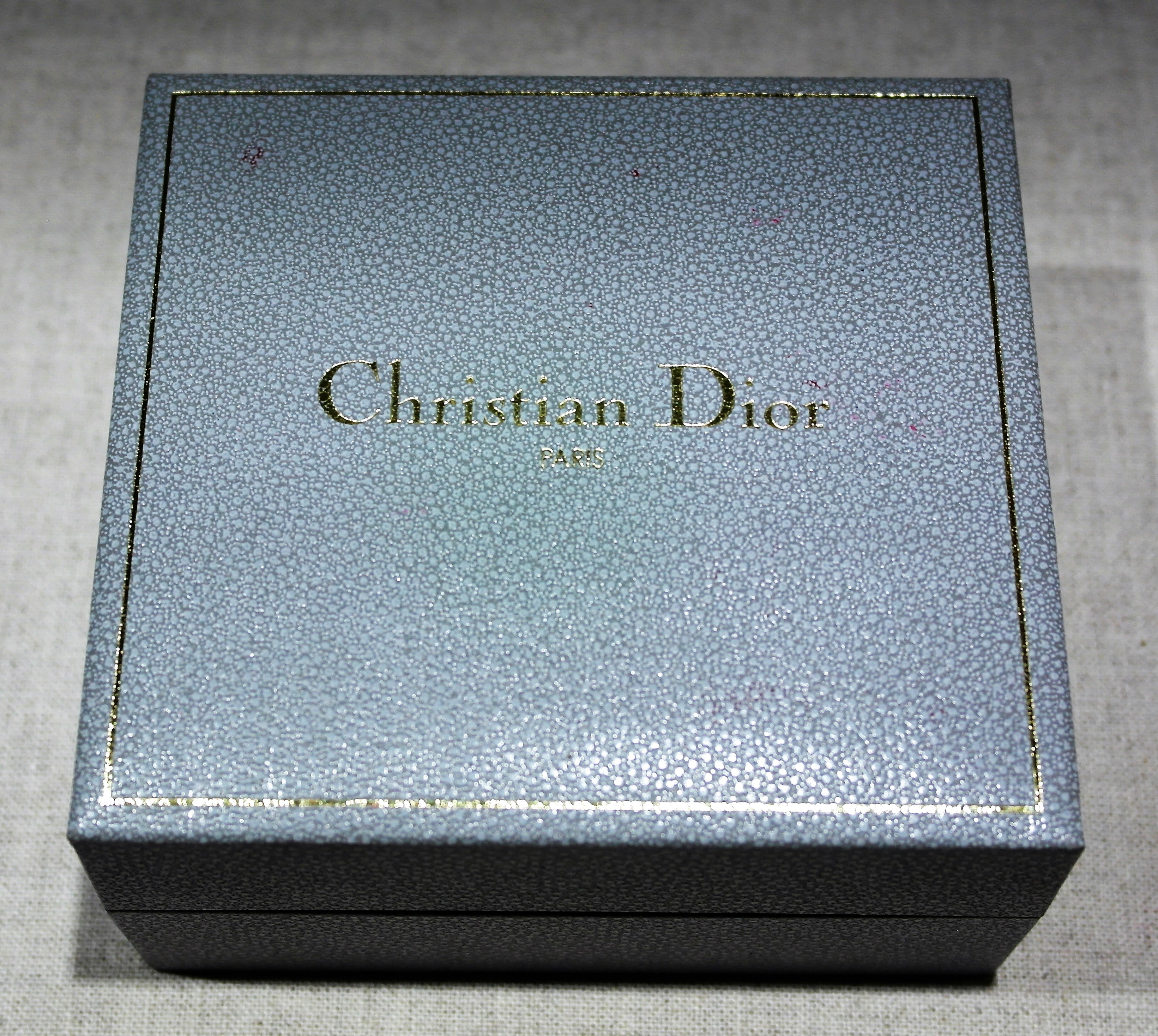 Anonimo Christian Dior vintage leather grey box for any models no outer box in used condition | San Giorgio a Cremano