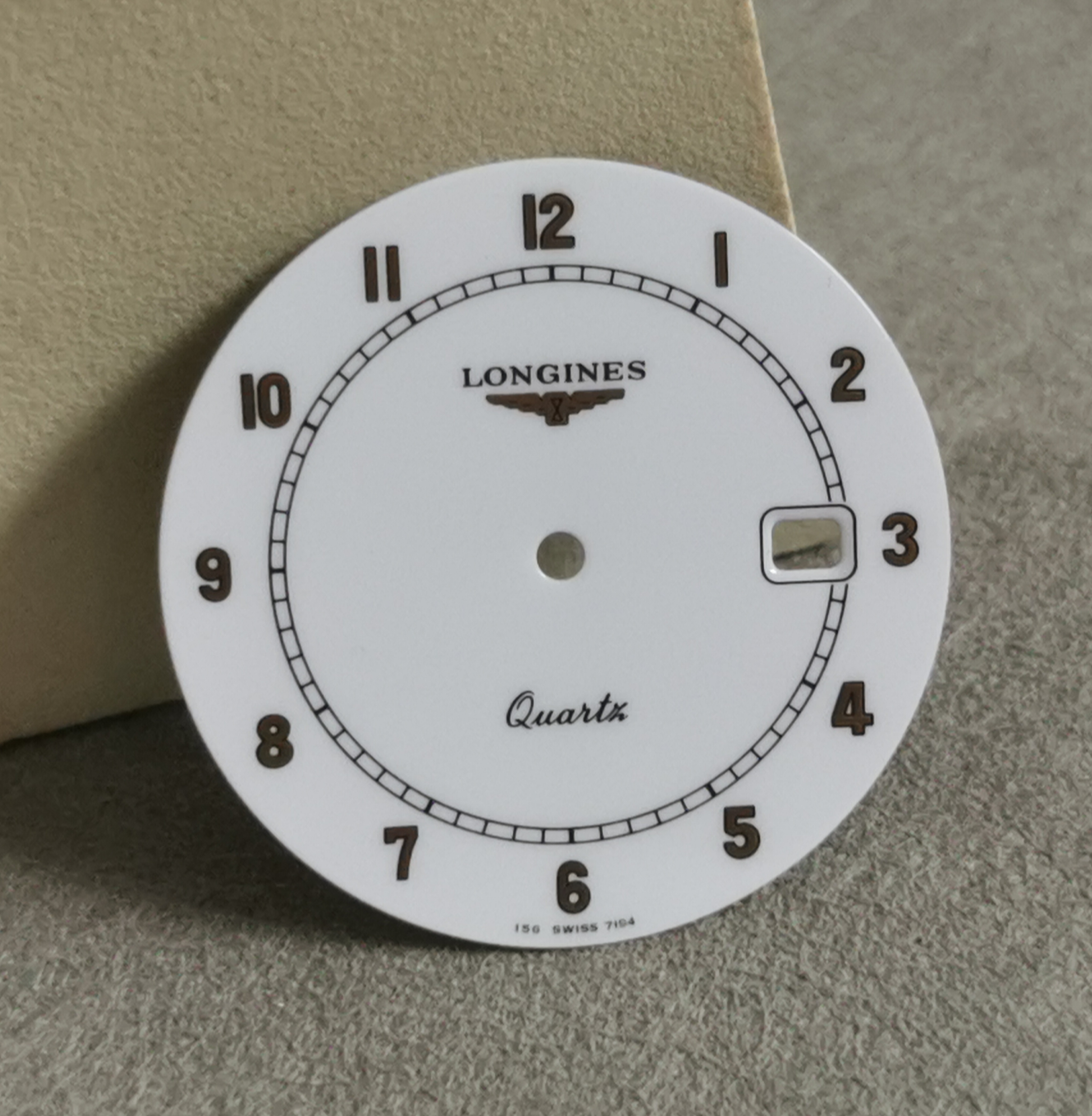 Longines 156 - 7194 Dial Watch Dial, Ø 29 mm, 156-7194, Quartz Newoldstock Condition | San Giorgio a Cremano