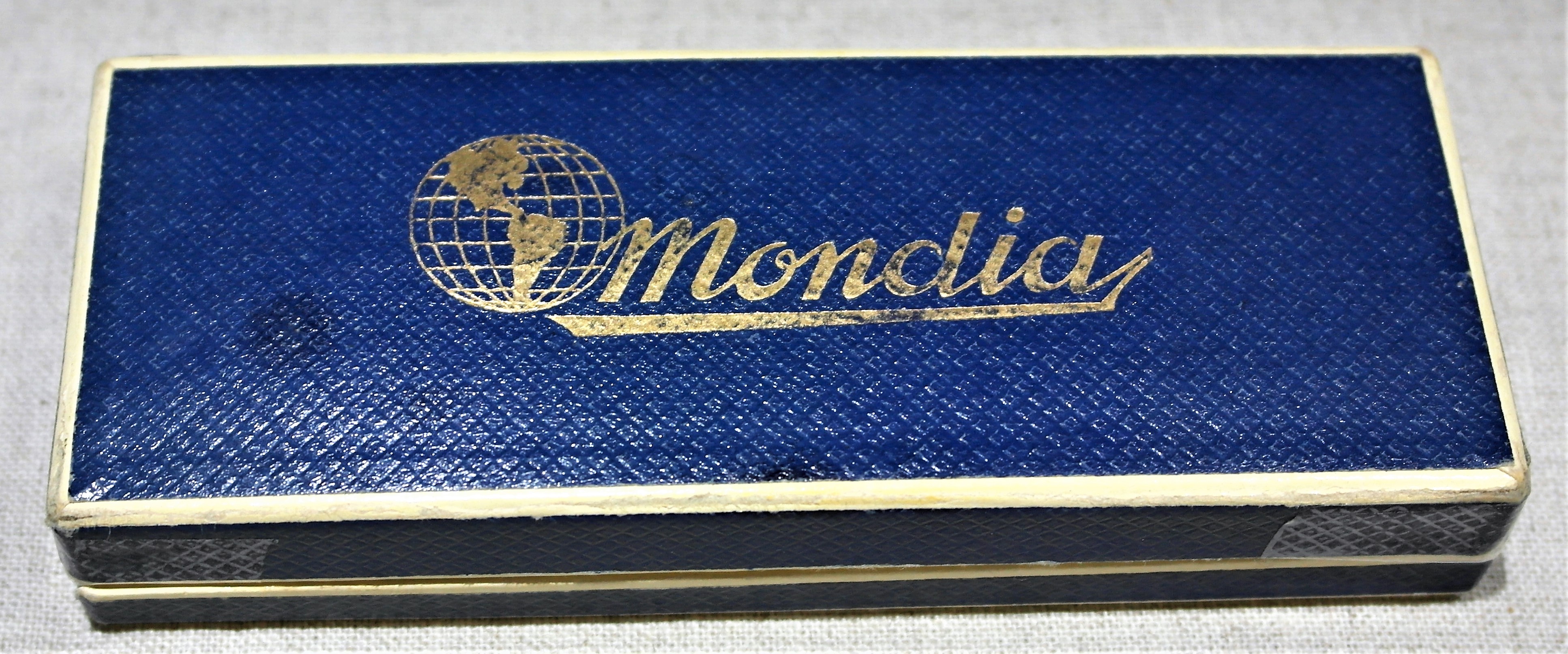 Mondia Very rare blu cardboard watch box for any models 1950/60' in good condition | San Giorgio a Cremano