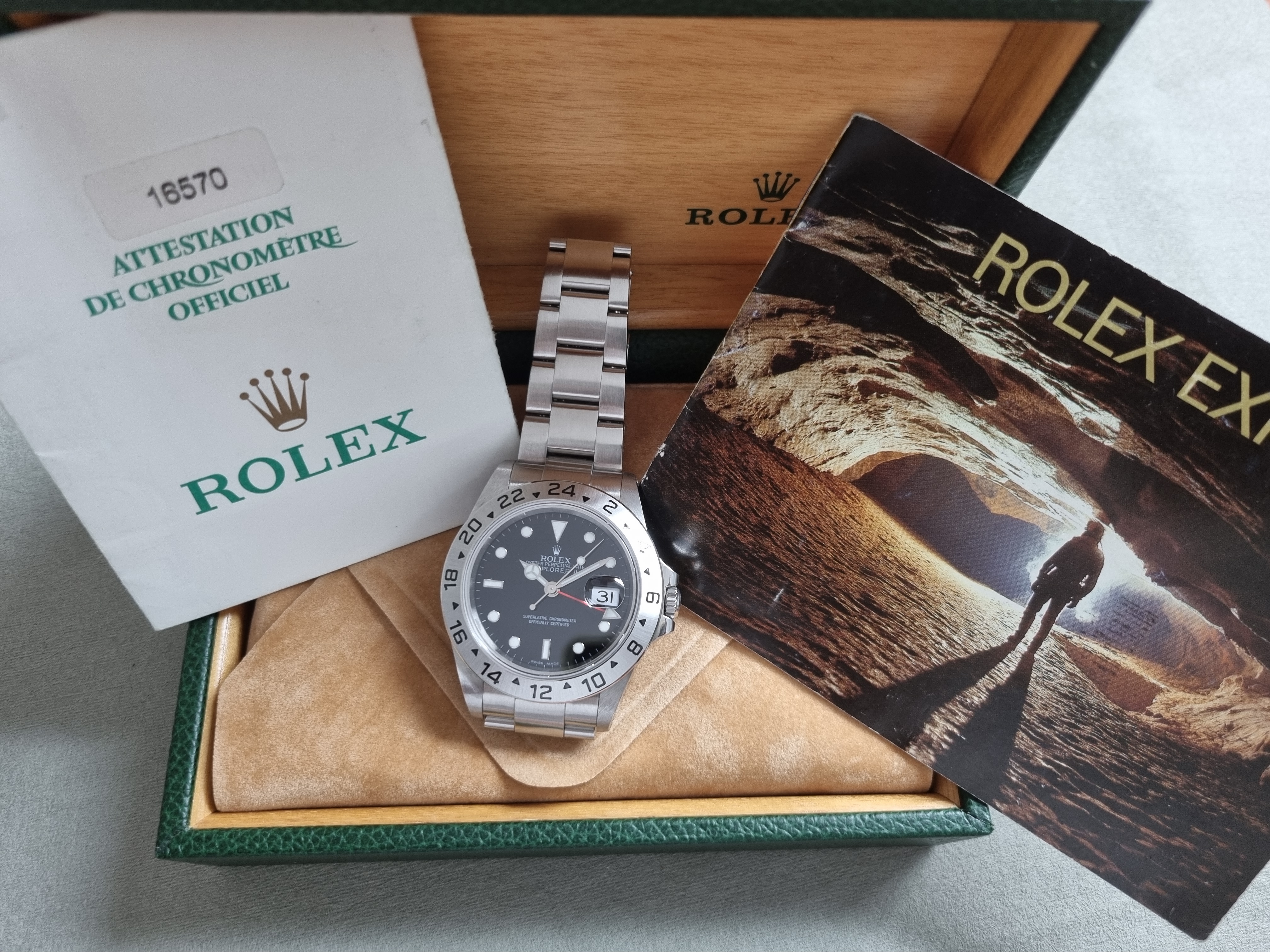 Rolex Explorer II Explorer II - Ref : 16570 Oyster steel Box & Papers - 2003 Very Good Condition | San Giorgio a Cremano