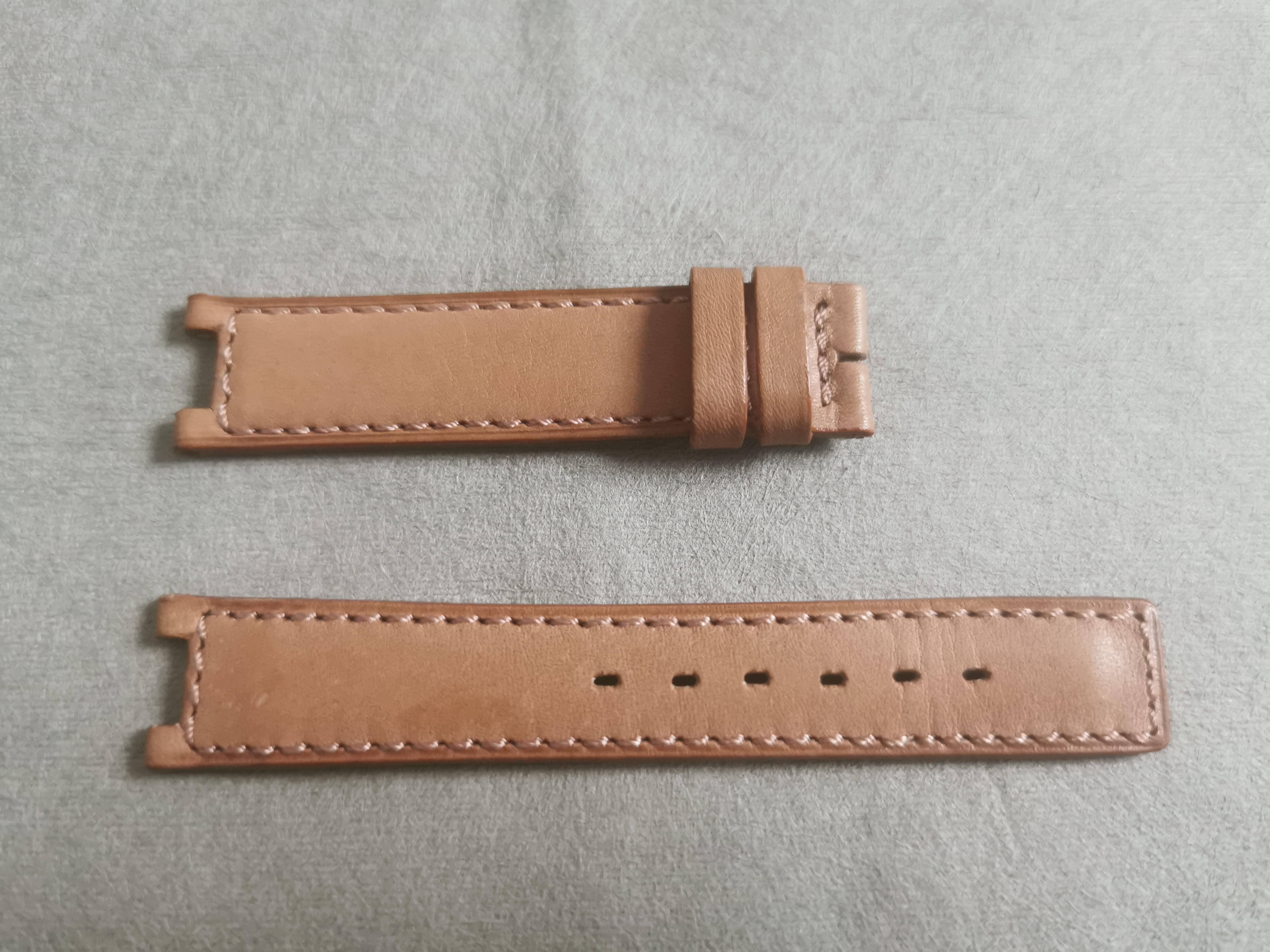 Jaeger-LeCoultre  Vintage ligth brown calf leather strap mm 16 - 15 newoldstock condition | San Giorgio a Cremano