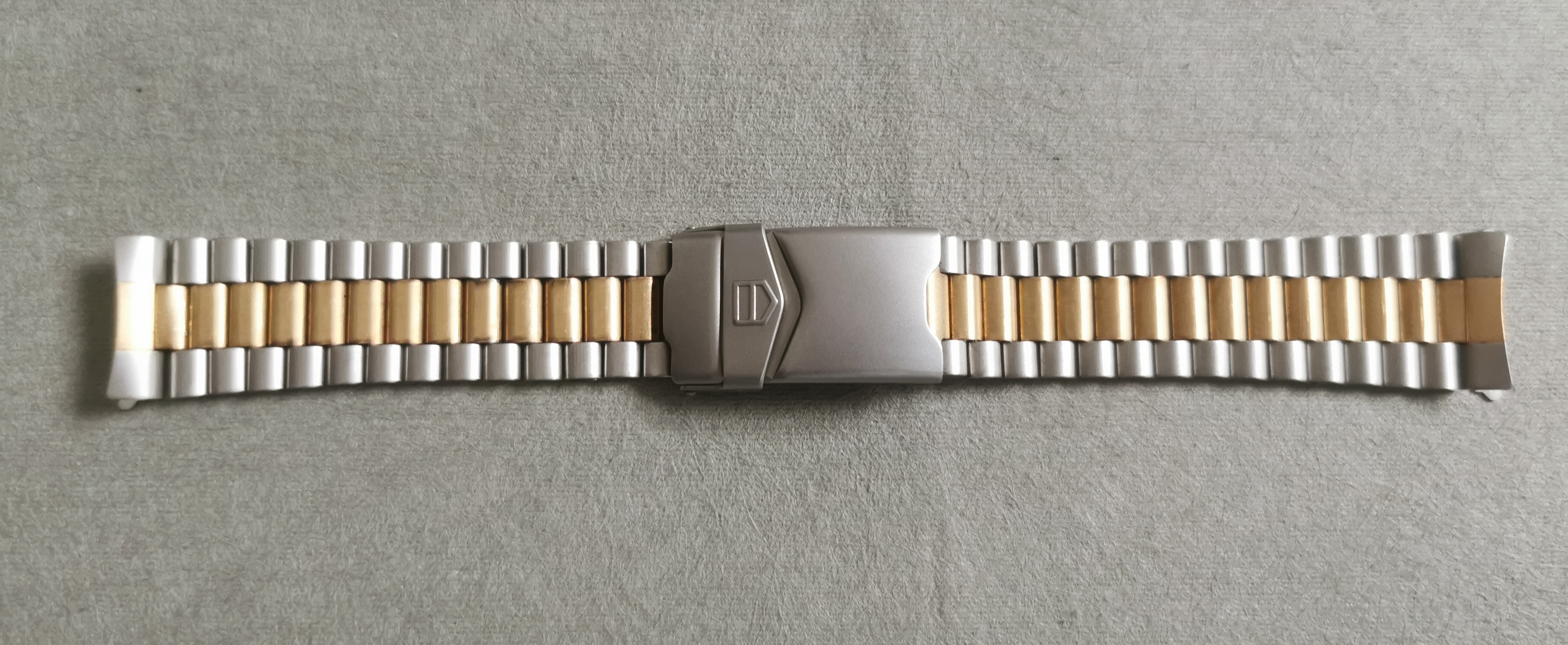 TAG Heuer 2000 326/31 2-TONE NEW STYLE GOLD PLATED + STAINLESS STEEL FULL BRACELET MM 20 NOS | San Giorgio a Cremano