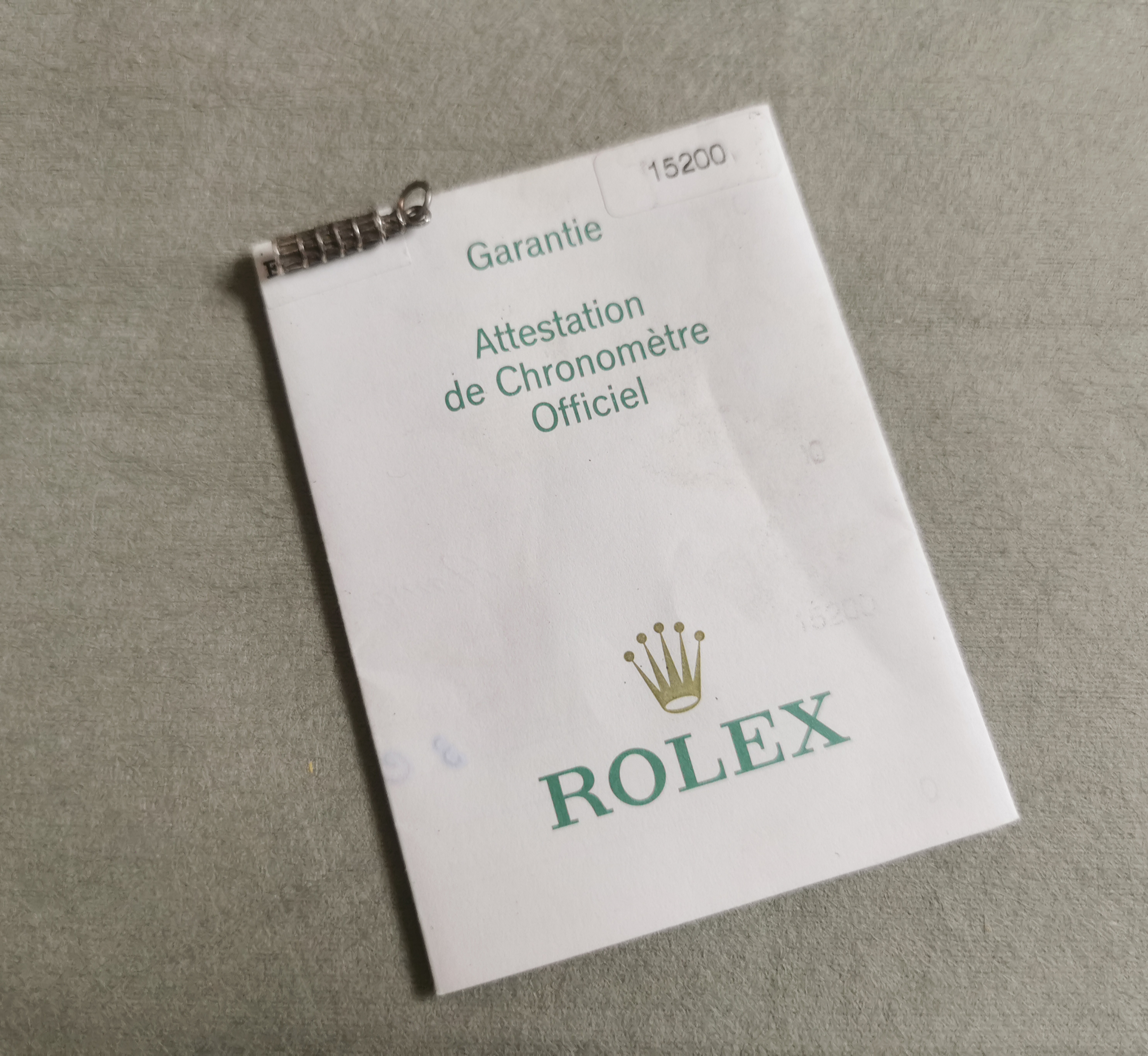 Rolex Date 15200 genuine warranty garantie guarantee signed and stamped 2005 | San Giorgio a Cremano