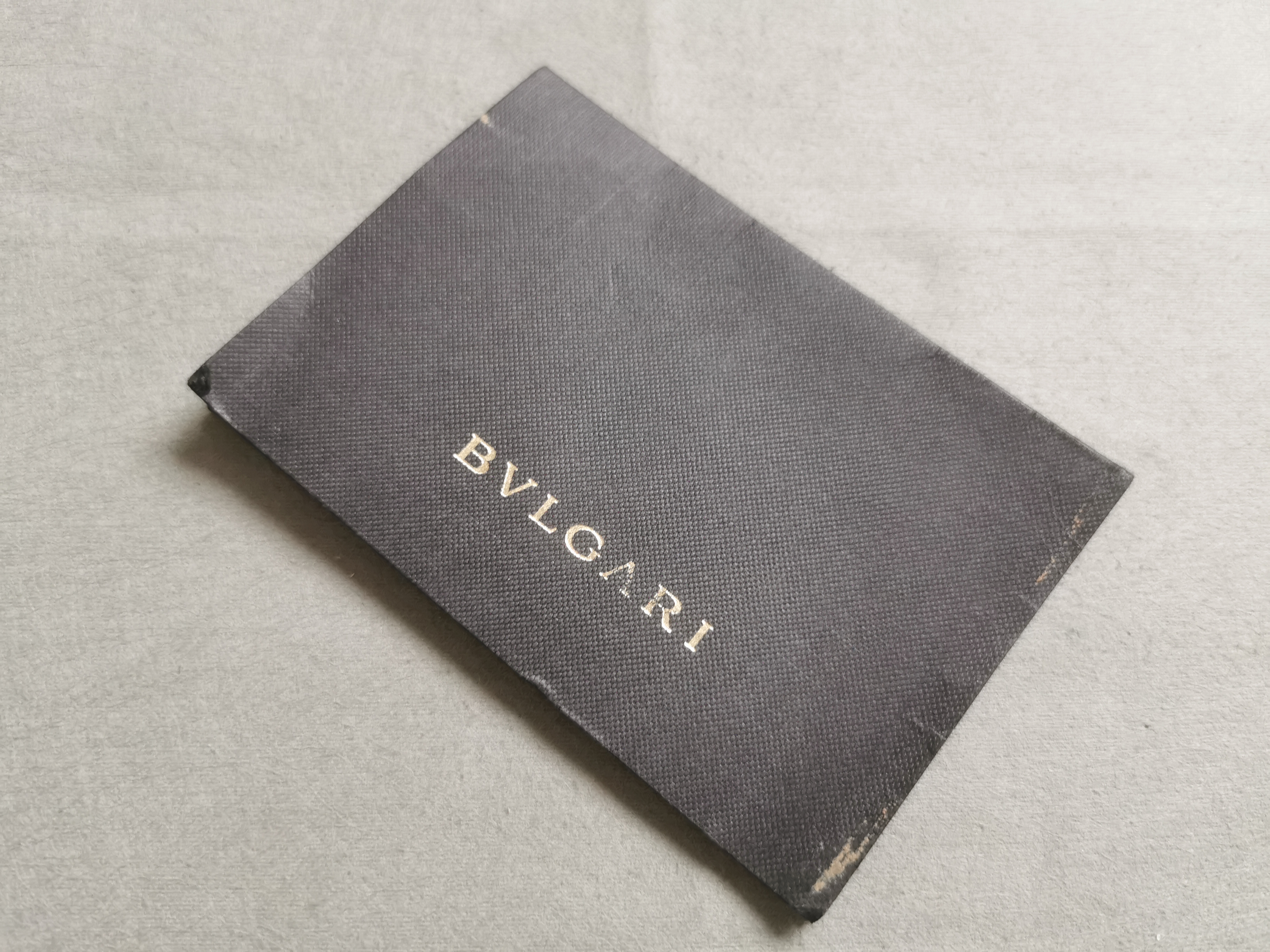 Bulgari  vintage black cardboard folder for any models in good condition | San Giorgio a Cremano