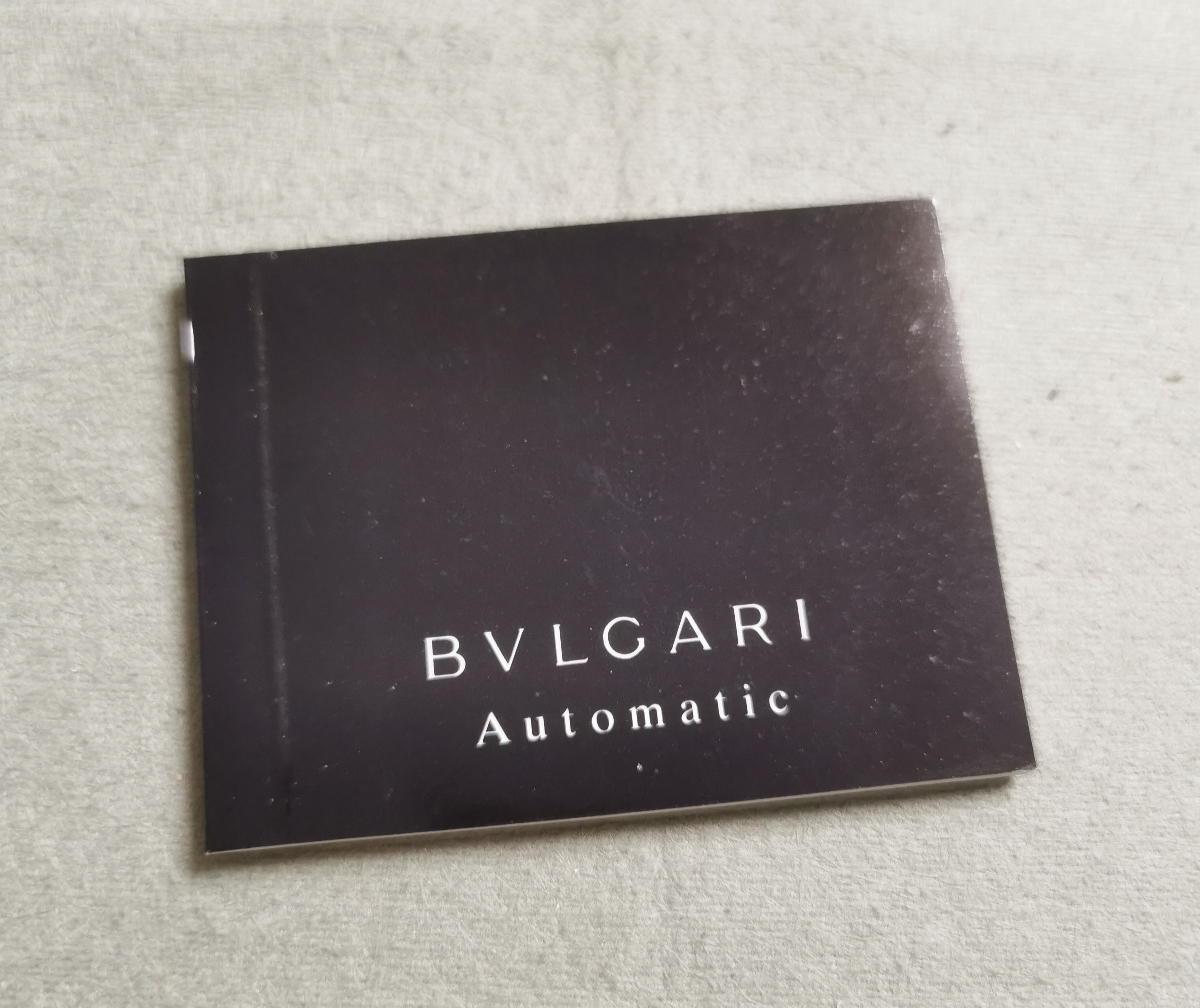 Bulgari vintage warranty booklet for any models with Italian stamp dealer | San Giorgio a Cremano