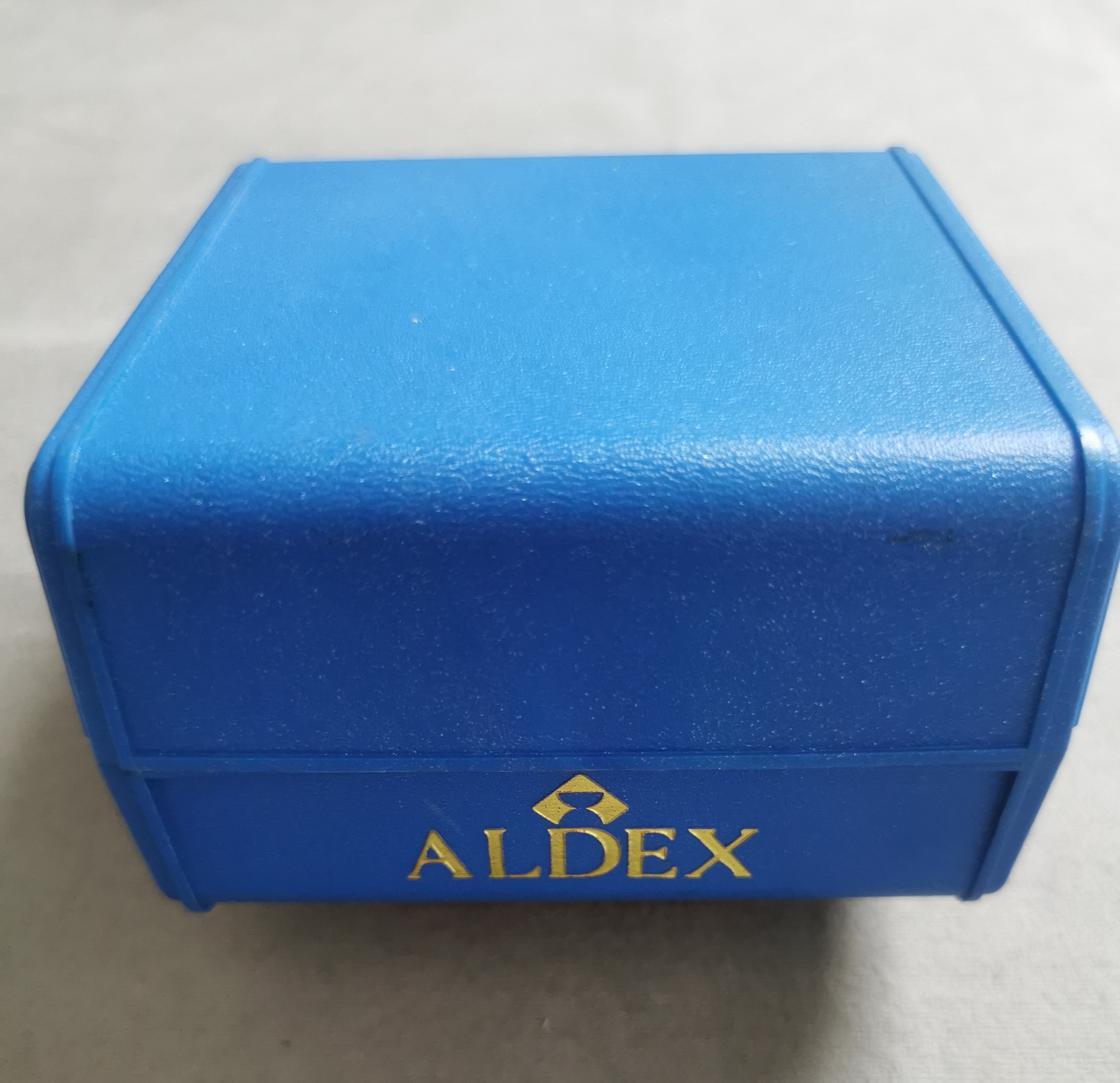 Anonimo Aldex vintage watch plastic box blu and grey for any models like new condition | San Giorgio a Cremano