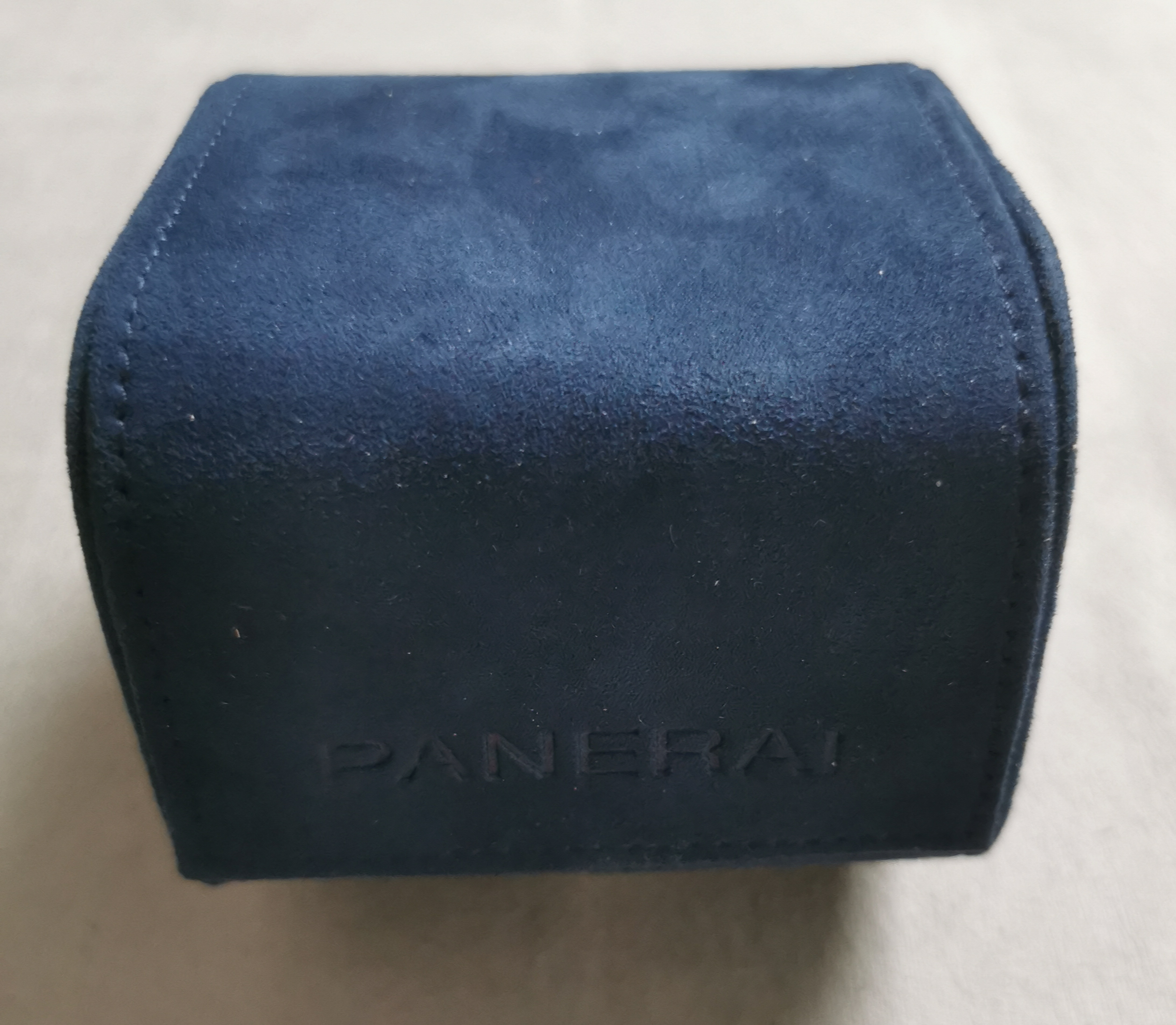 Panerai Table Clock Vintage blu suede travel or service box good condition | San Giorgio a Cremano