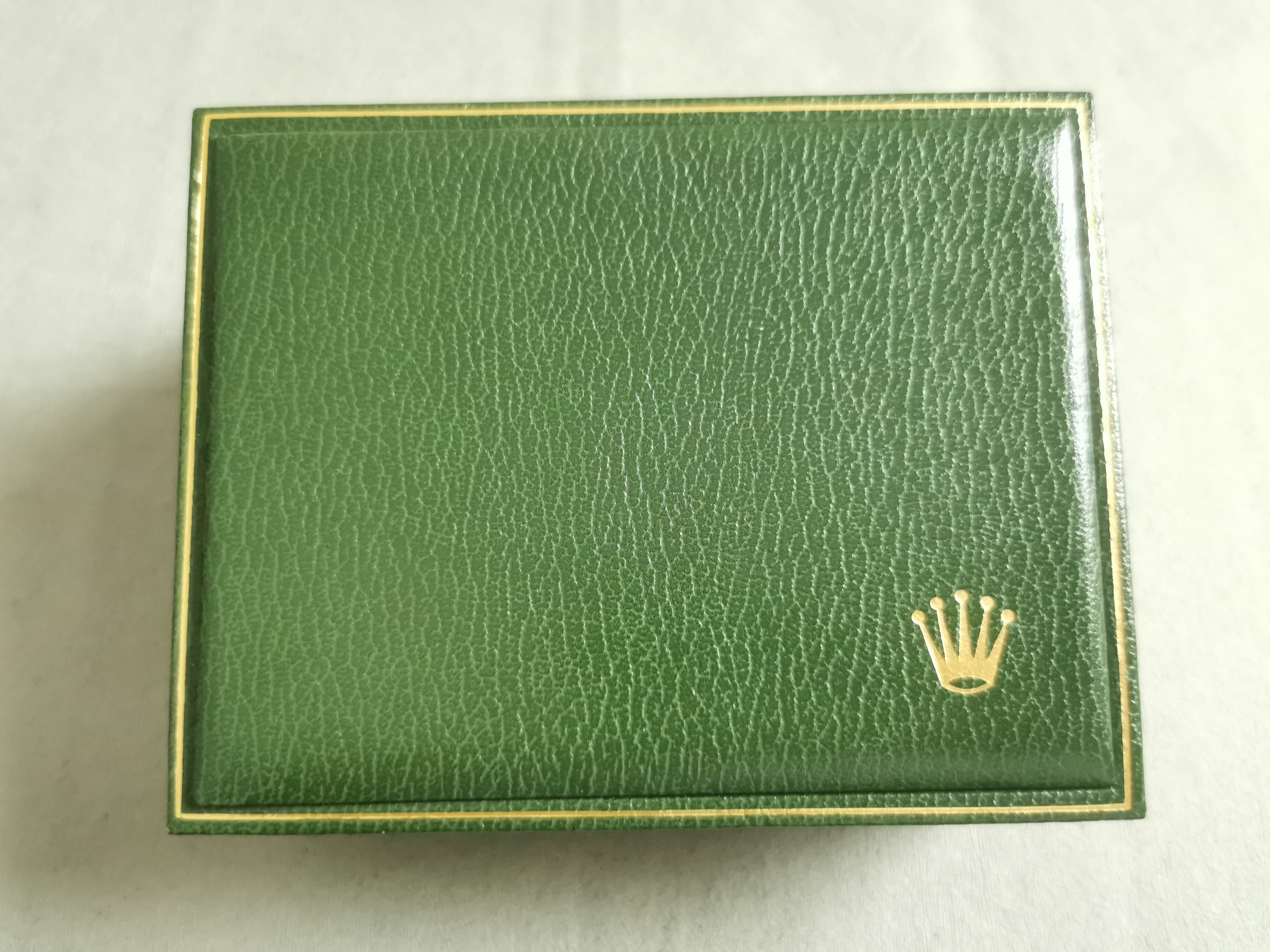 Rolex Rare vinatage watch box for leather green 11.00.01 for sport or any models good condition | San Giorgio a Cremano