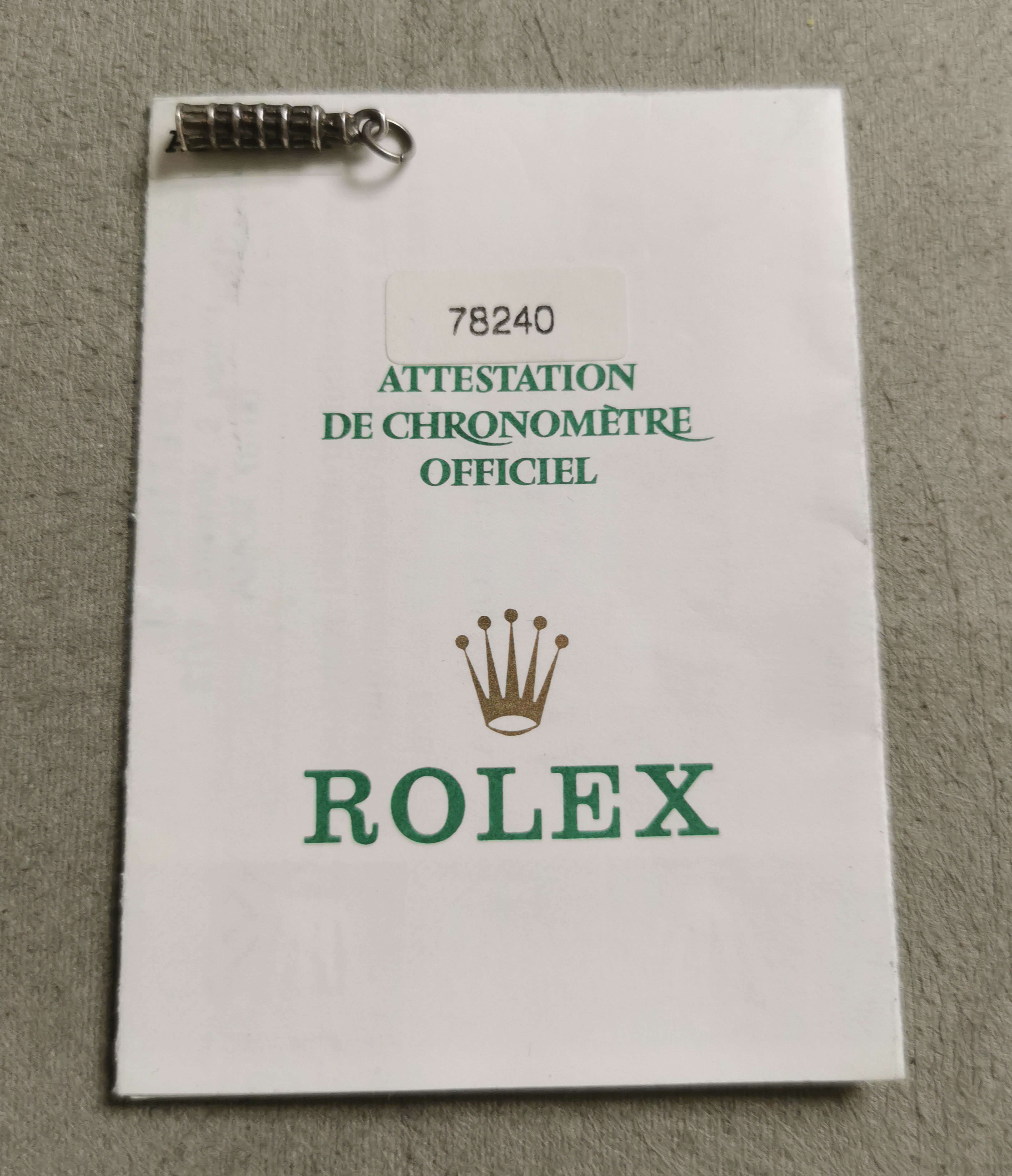 Rolex Medium steel 78240 genuine warranty garantie guarantee signed and stamped 2000 | San Giorgio a Cremano