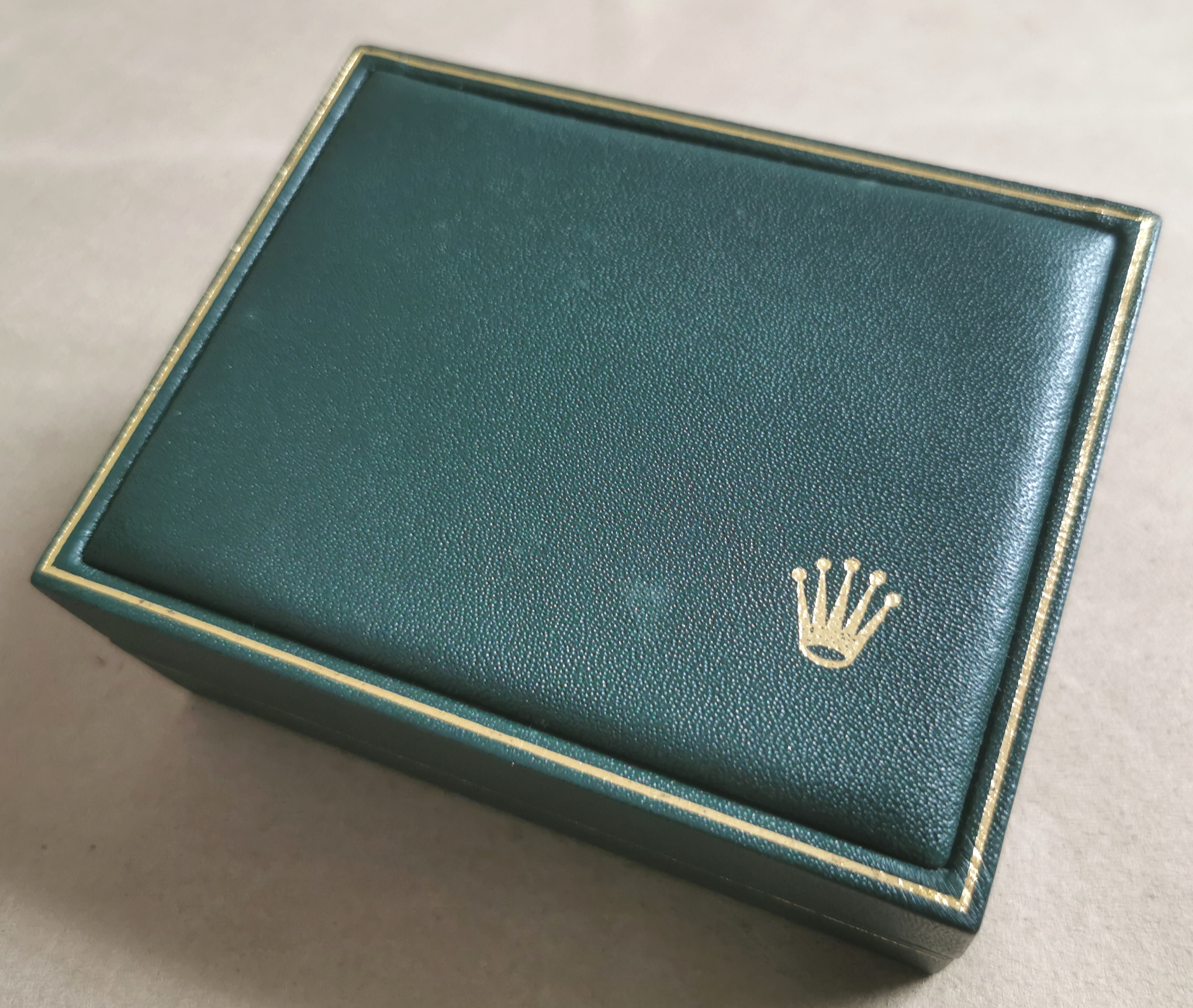Rolex Rare vinatage watch box for leather green 11.00.71 for sport or any models good condition | San Giorgio a Cremano