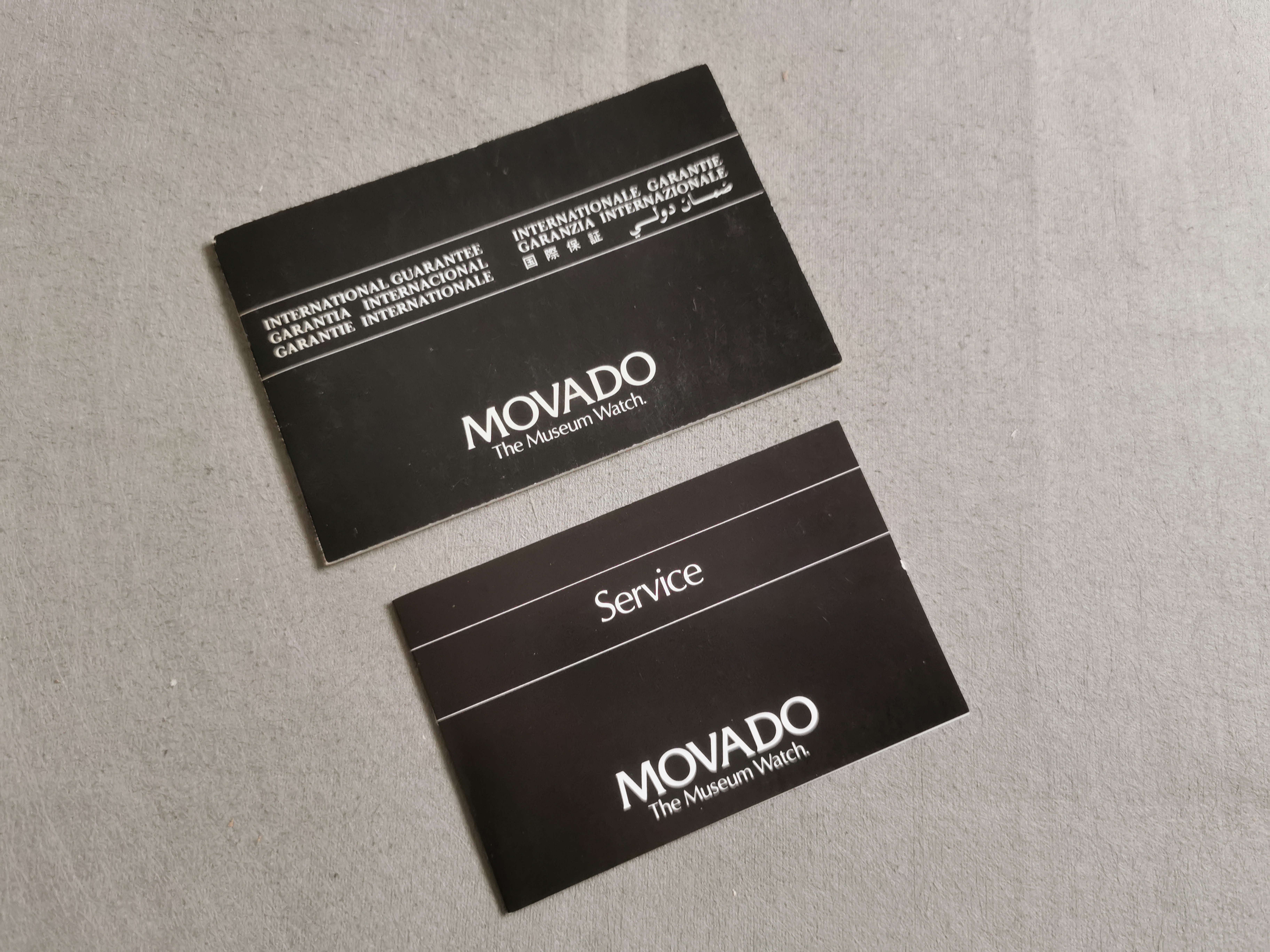 Movado vintage warranty booklet blank and service for any models 1988 good | San Giorgio a Cremano