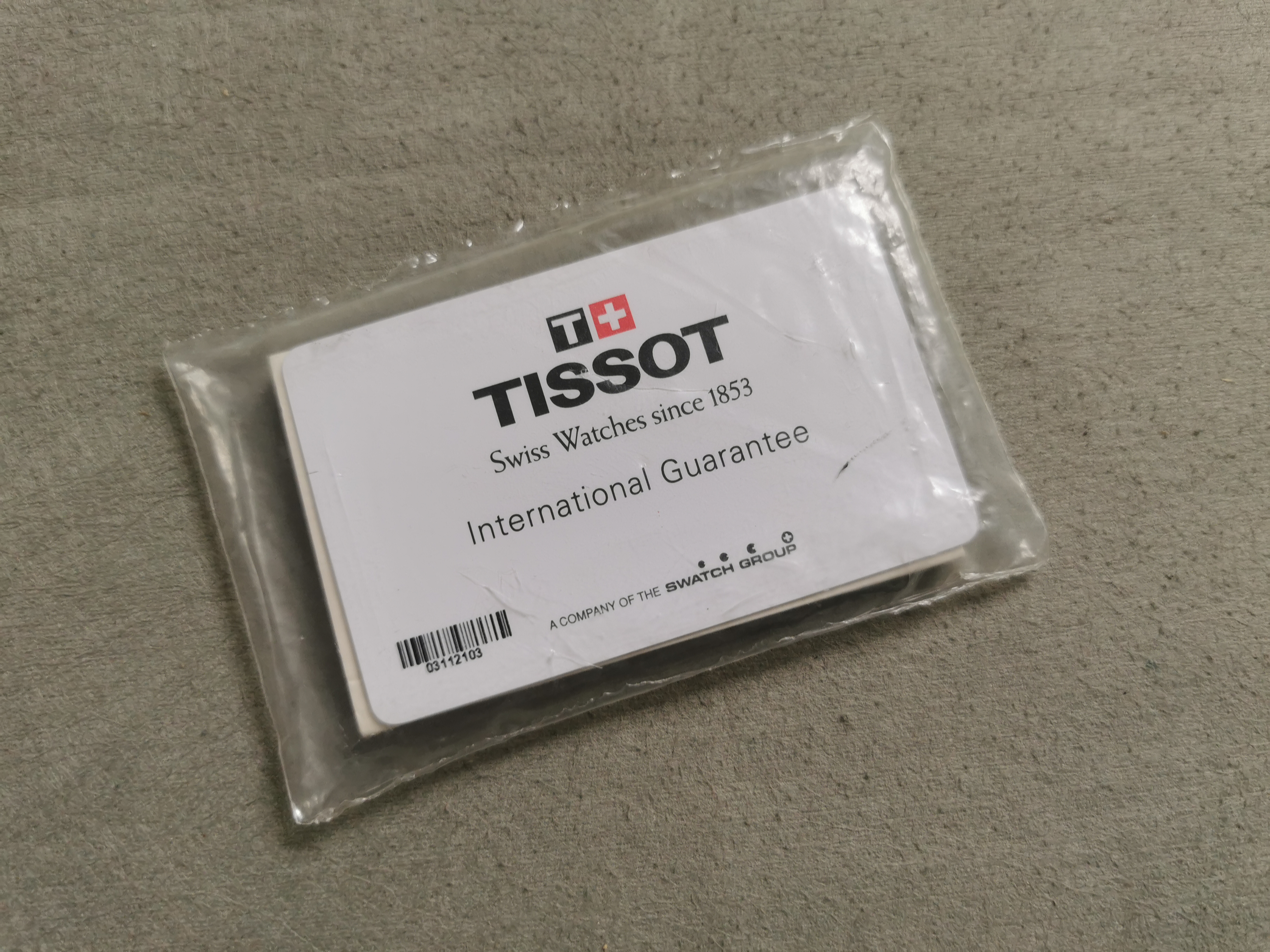 Tissot warranty card blank and instruction booklet analog watches new in blister | San Giorgio a Cremano