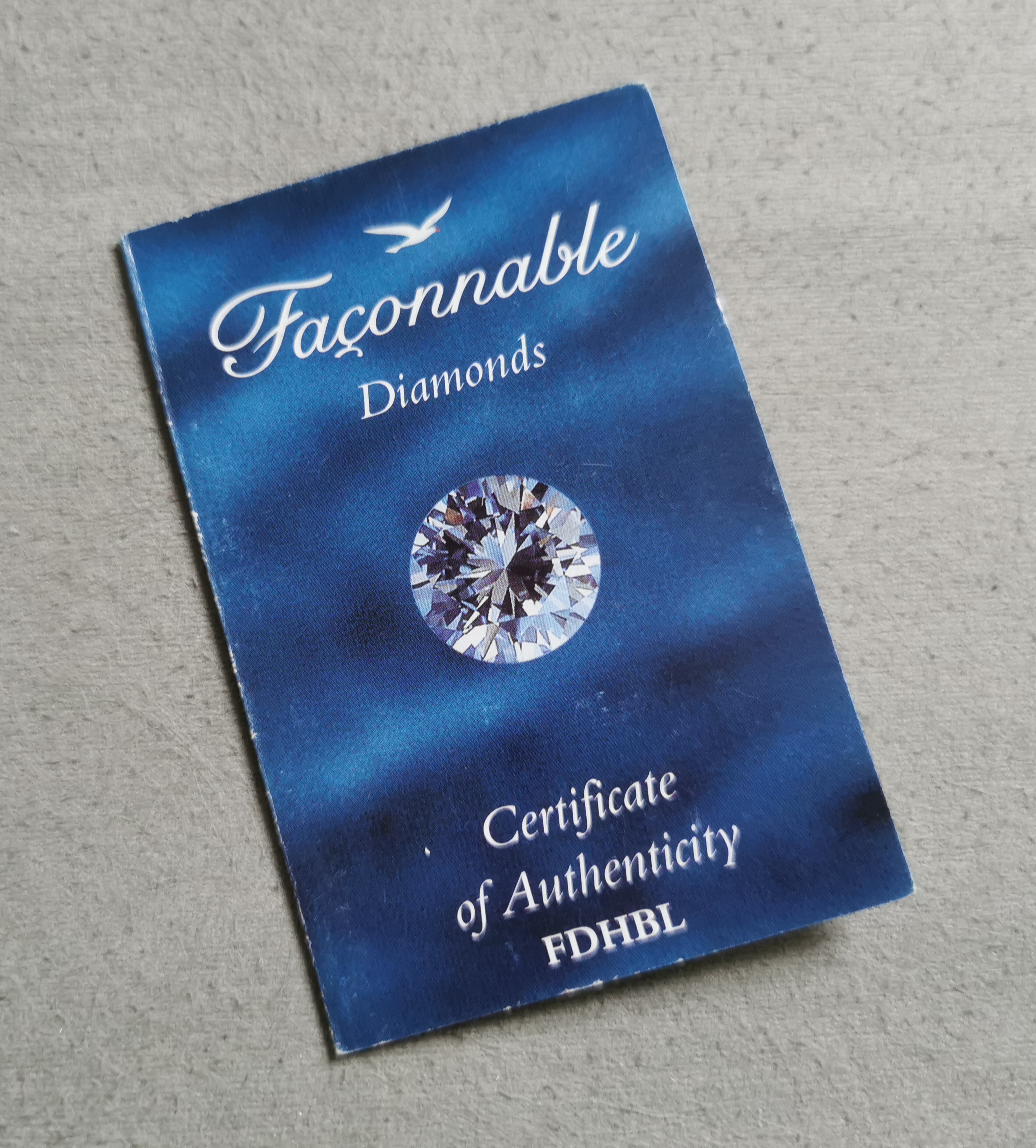 Anonimo Faconnable paper certificate authenticity diamonds FDHBL for watches good | San Giorgio a Cremano