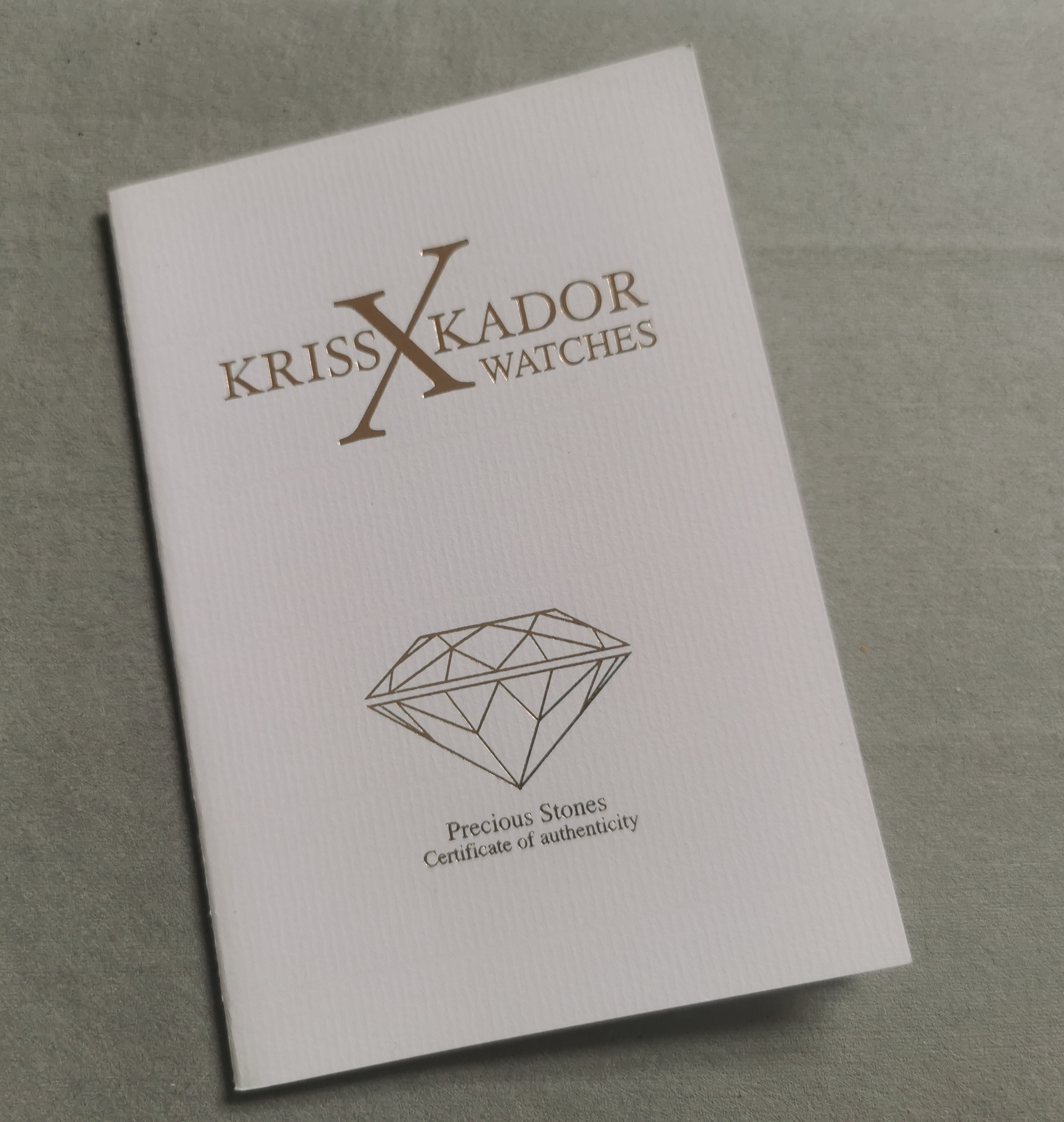 Anonimo Kriss Kador warranty booklet stones certificate instruction blank stamp dealer | San Giorgio a Cremano