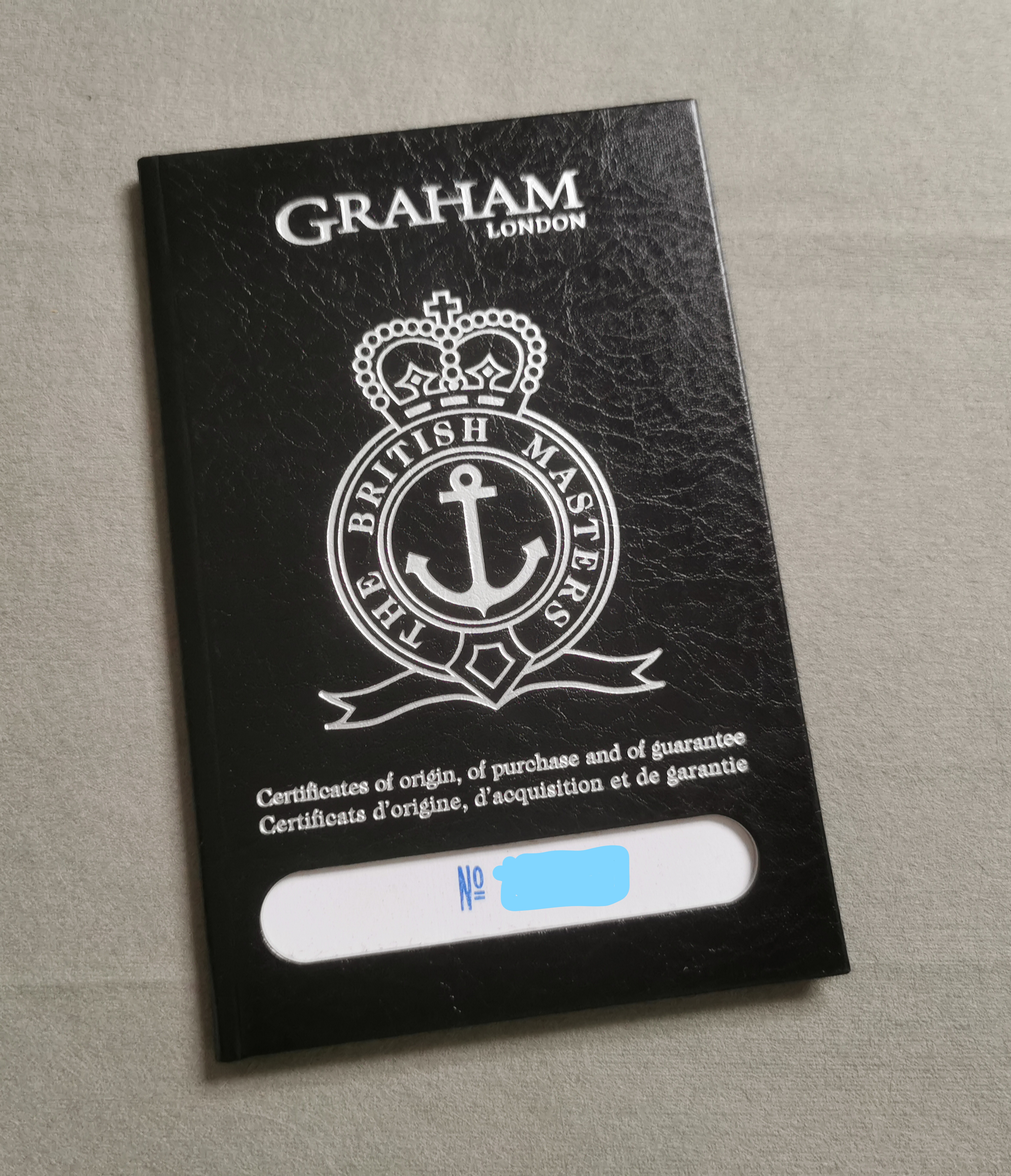 Graham Vintage warranty booklet Grand Silverstone stamp dealer good condition | San Giorgio a Cremano