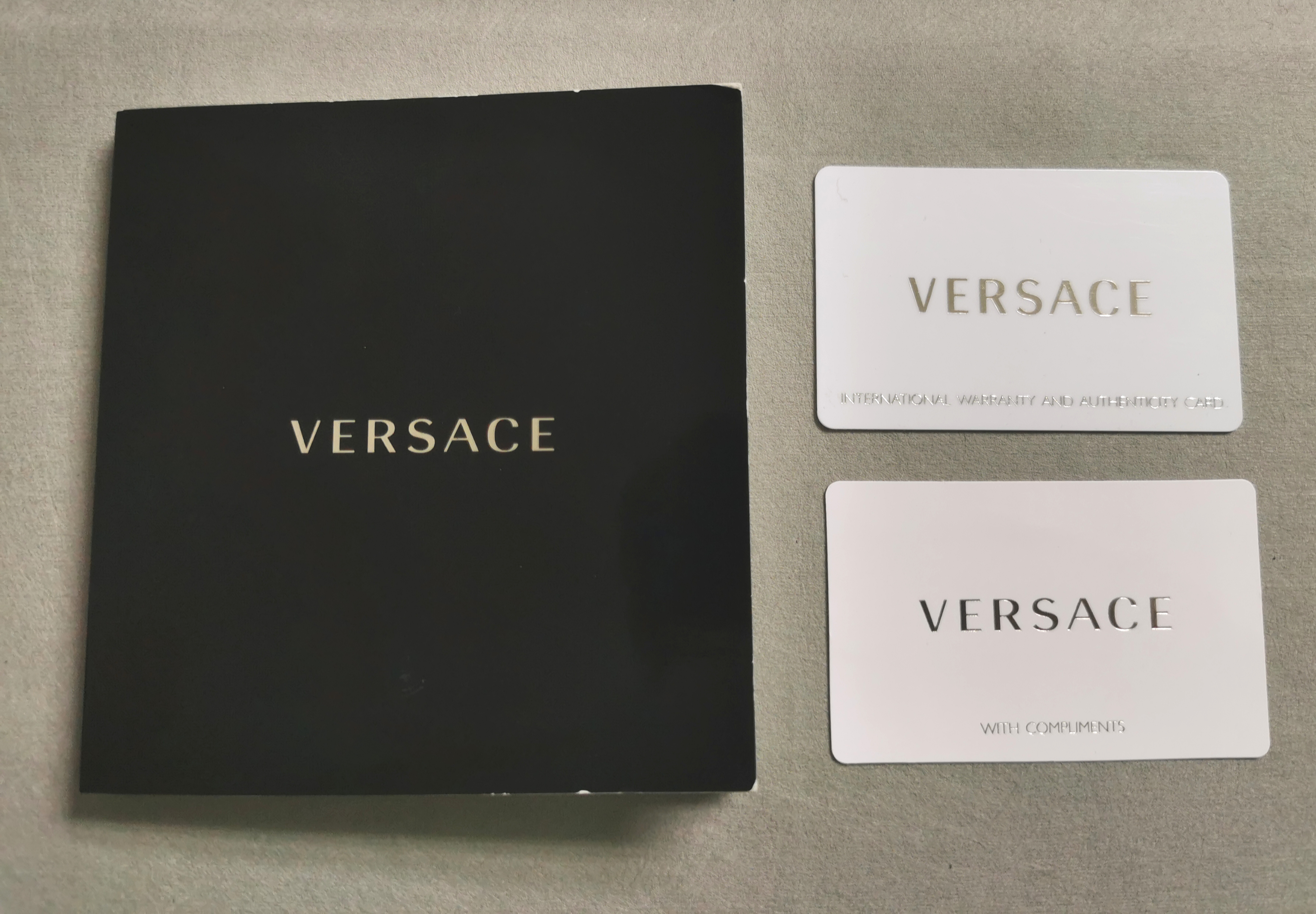 Versace genuine vintage instruction guarantee booklet and warranty card blank | San Giorgio a Cremano