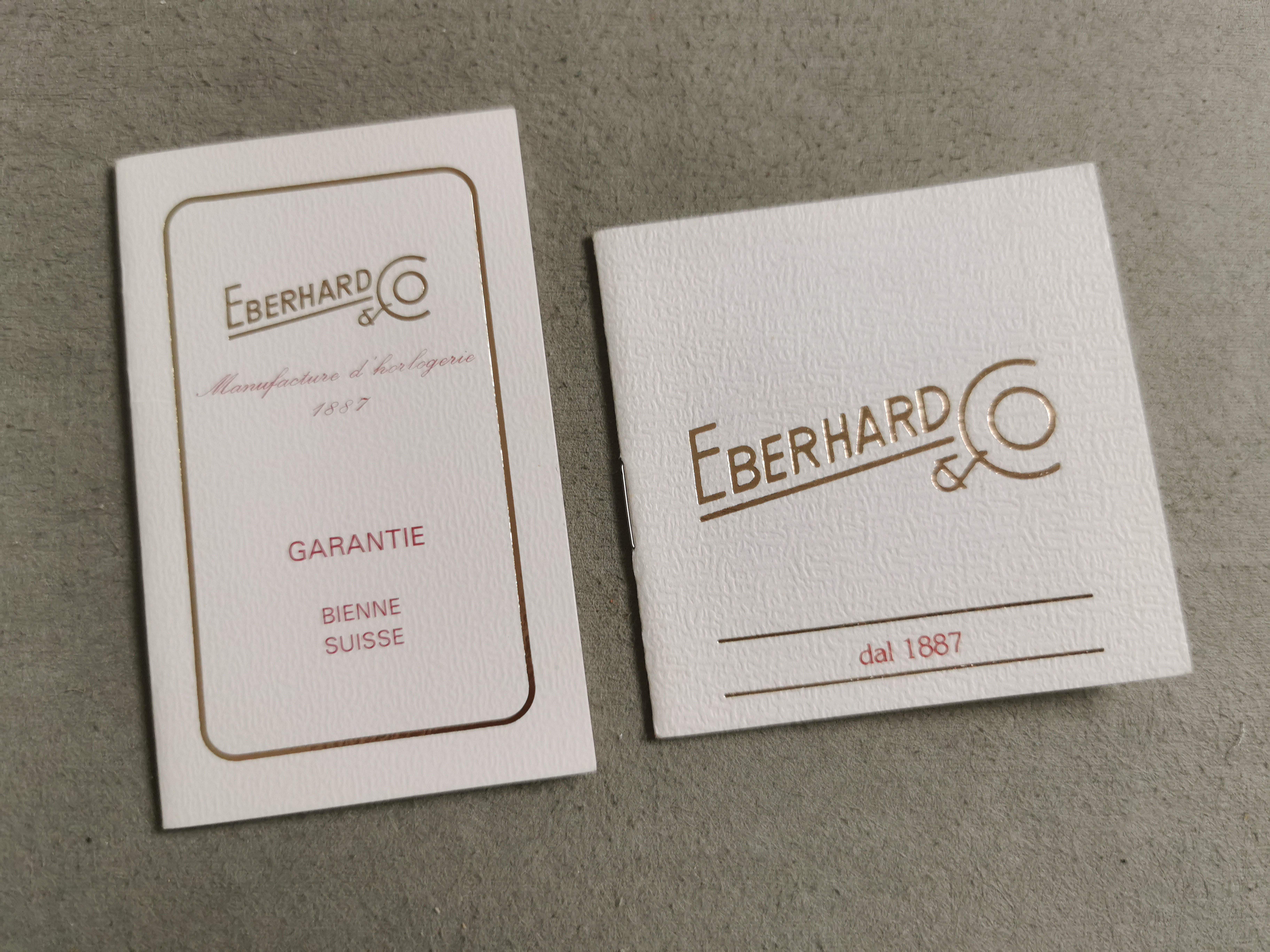 Eberhard & Co. vintage kit warranty and booklet for Grand Croisiere newoldstock | San Giorgio a Cremano