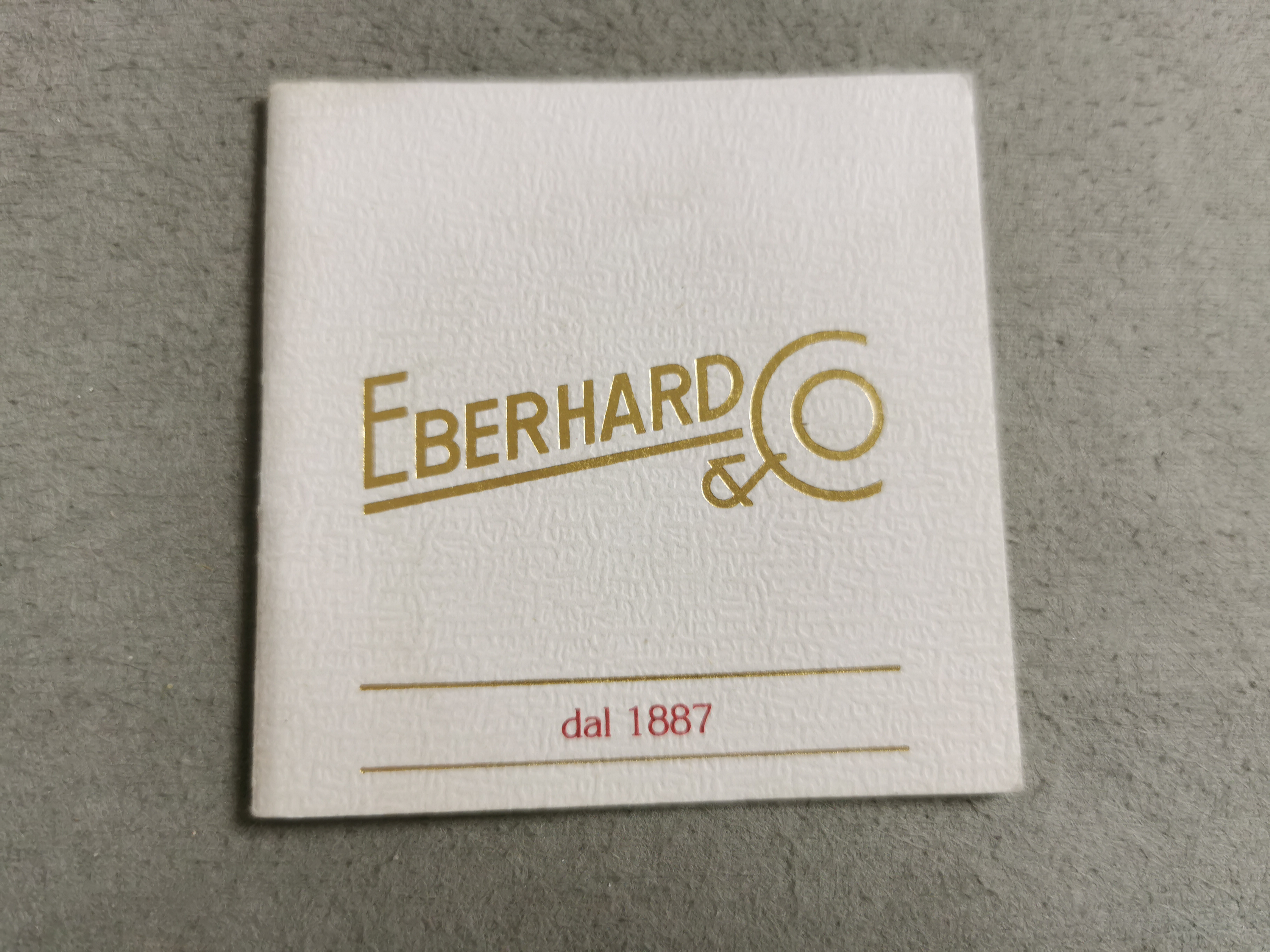 Eberhard & Co. vintage instruction booklet for Les Quantiemes models Italian language newoldstock | San Giorgio a Cremano