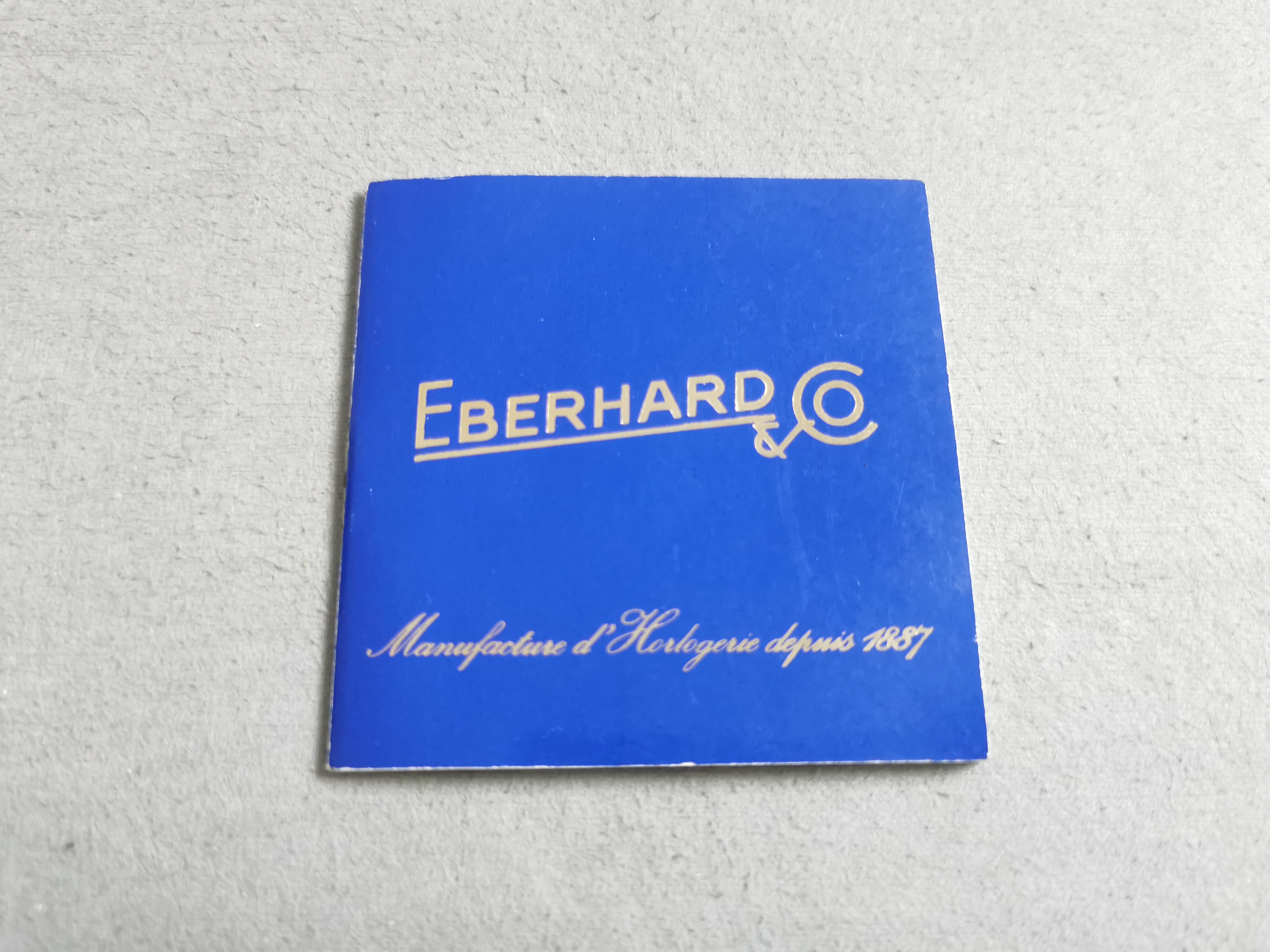 Eberhard & Co. Vintage blu instruction booklet Navymaster 31111/32112/30030 chrono centenary newoldstock | San Giorgio a Cremano