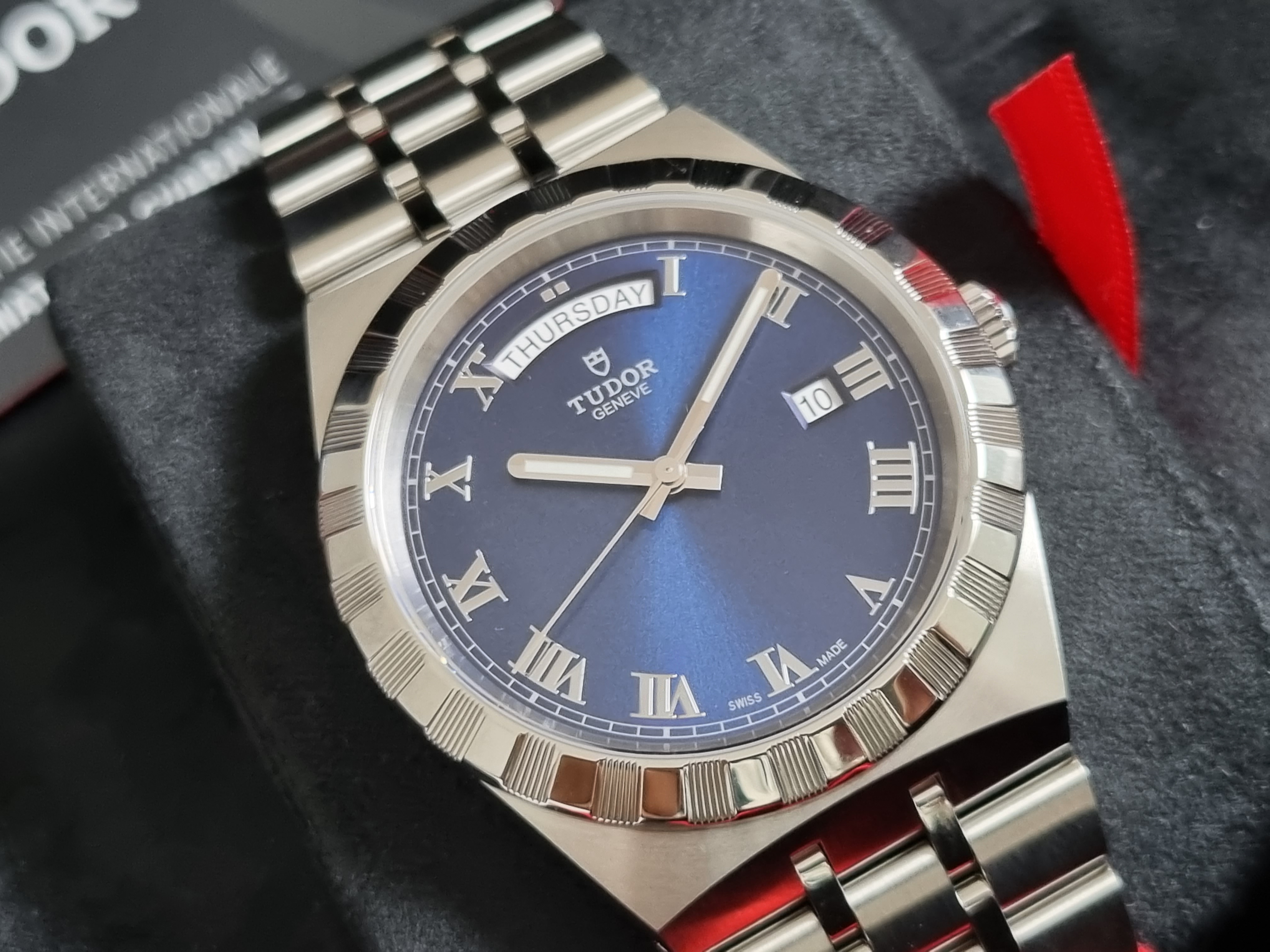 Tudor Royal 41mm BLUE Automatic DAYDATE Steel Bracelet 28600-0005 New Box And Warranty 11-2022 | San Giorgio a Cremano