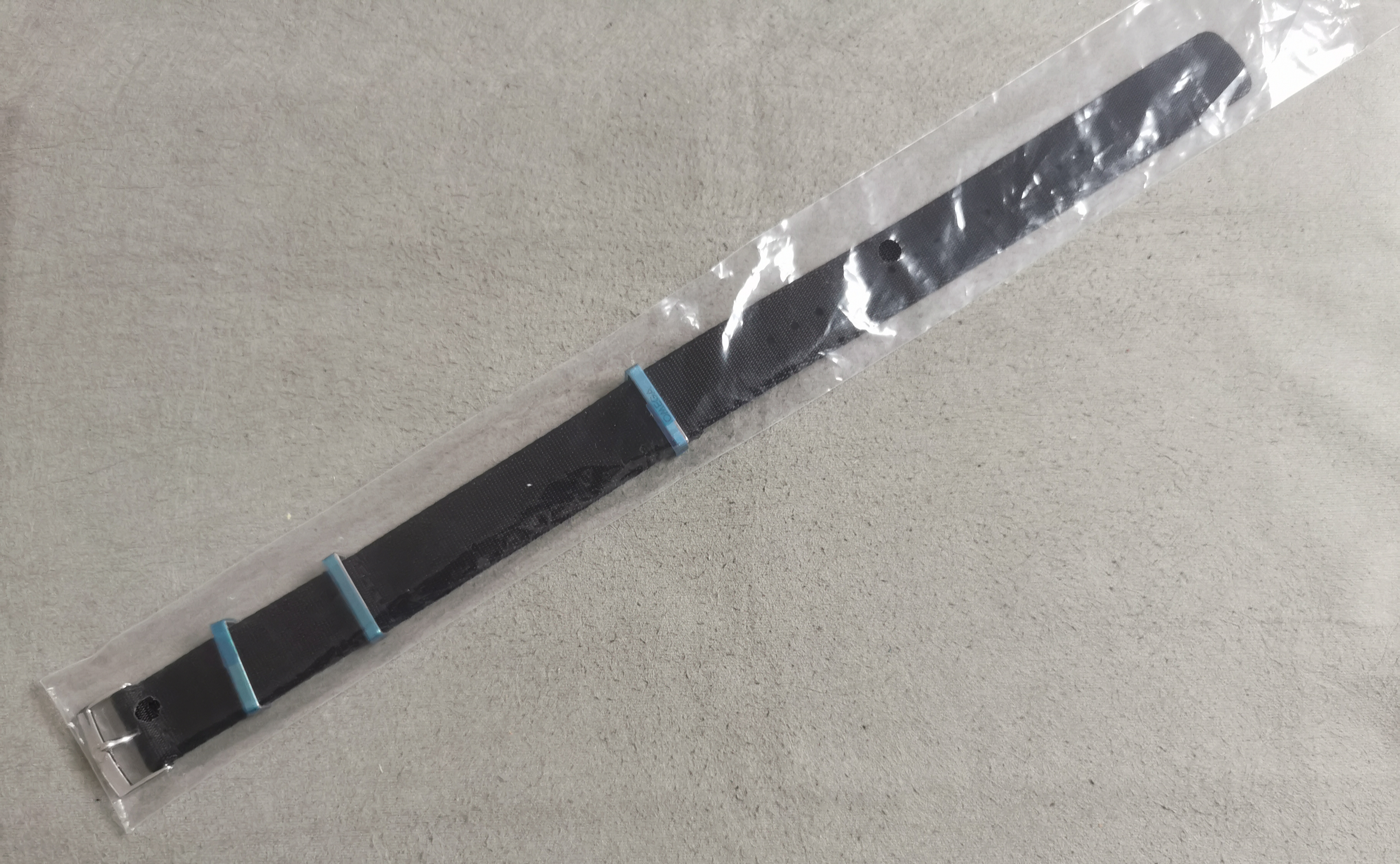 Omega Authentic 20 MM Black Fabric NATO Speedmaster Moonwatch Strap ZSZ002084 New | San Giorgio a Cremano