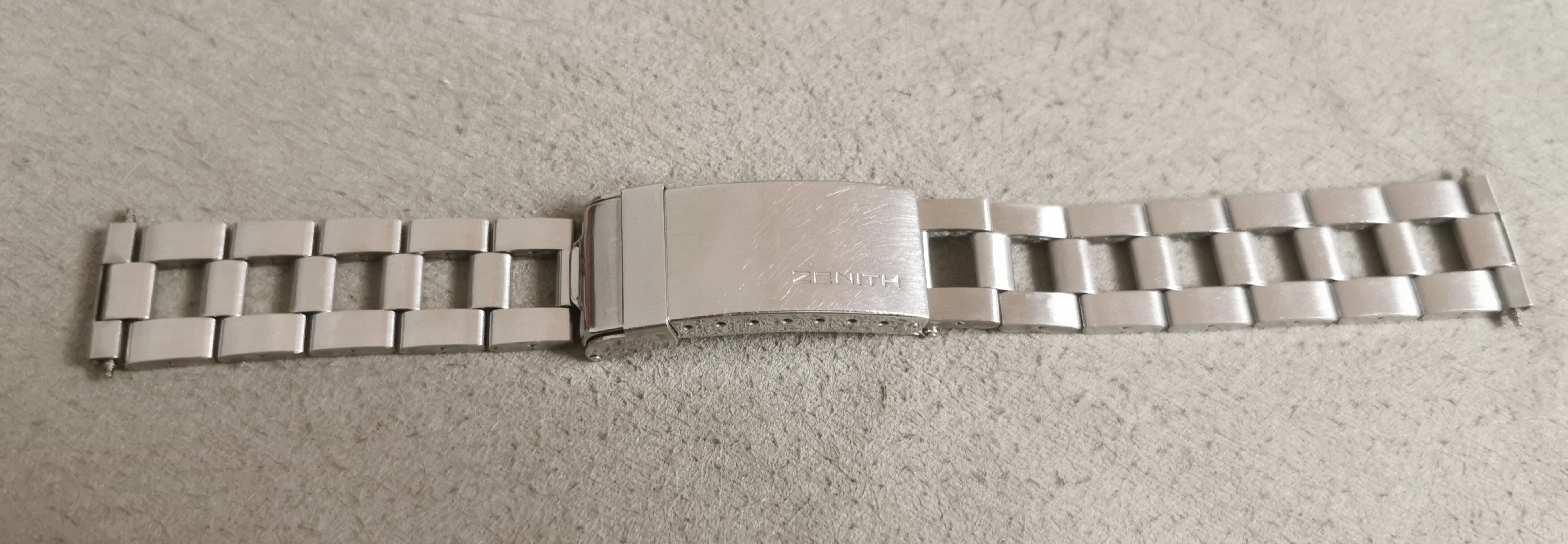 Zenith bracelet steel gay freres 1/70 for defy models ends ZC mm 18 good condition | San Giorgio a Cremano