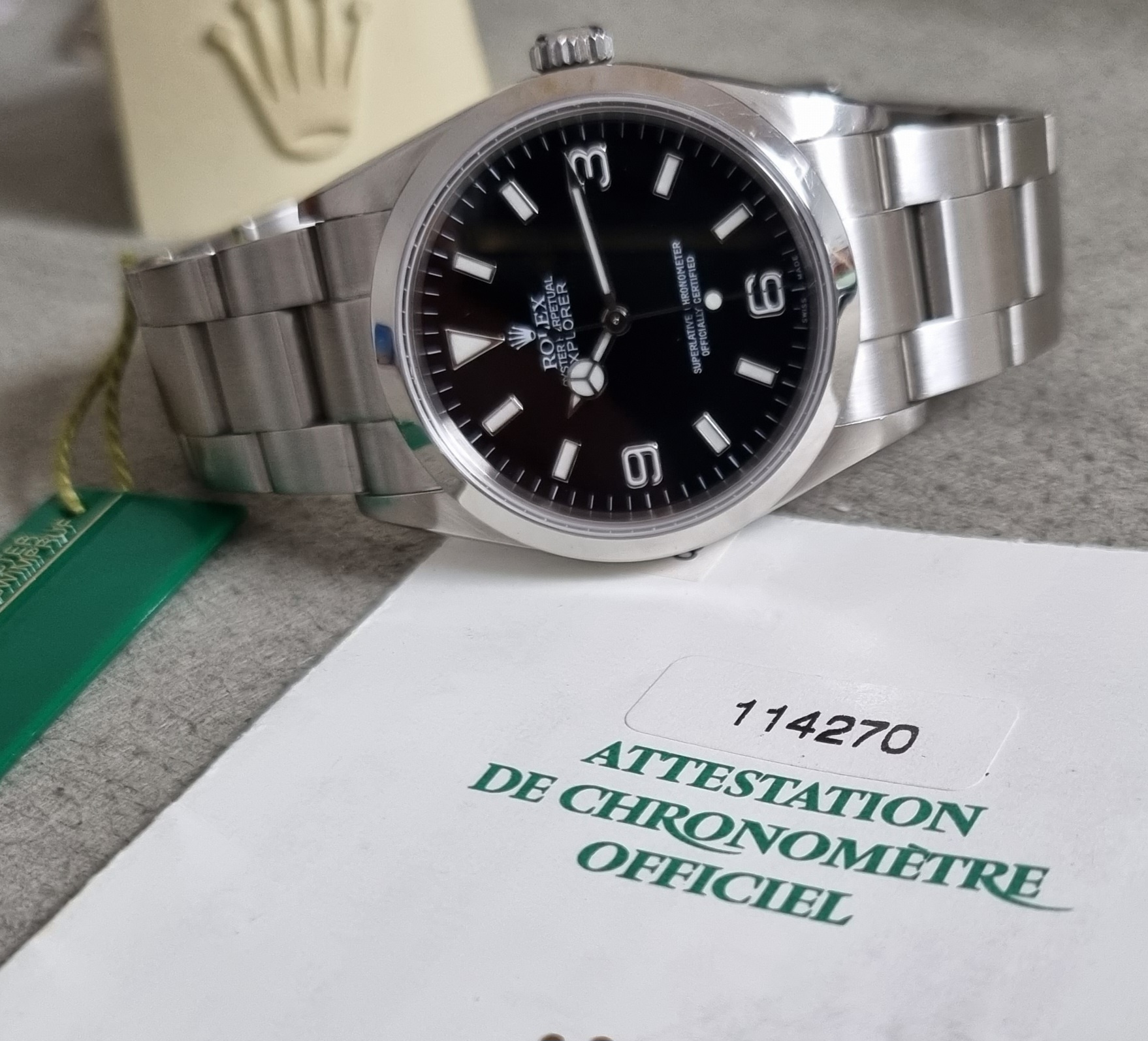 Rolex Explorer Explorer I Serial P Steel Automatic Mm 36 Mens Watch 114270 - Warranty 2002 | San Giorgio a Cremano