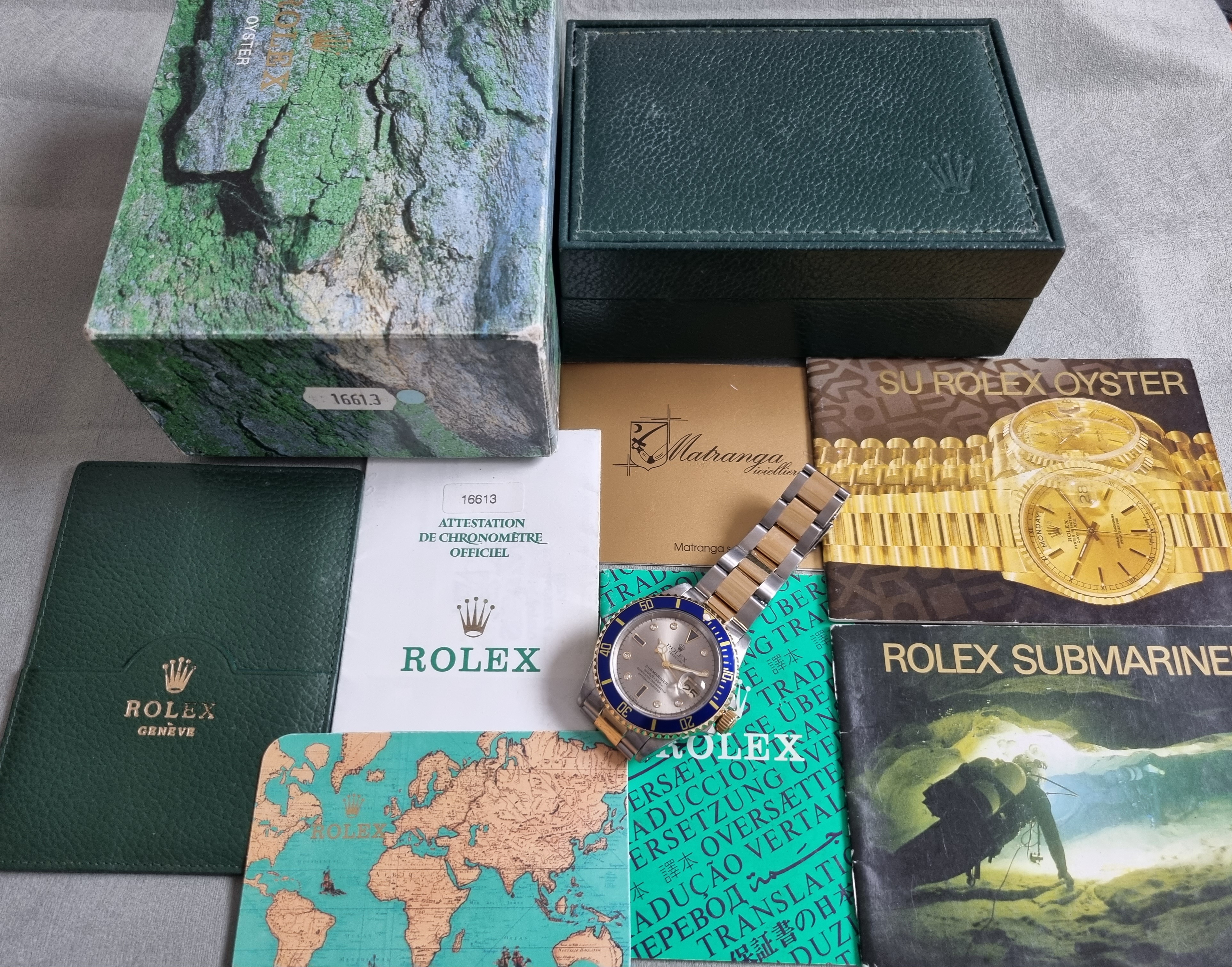 Rolex Submariner Submariner Date Rare Sultan Serti Dial "Swiss Only" A Serial With Original Box & Papers | San Giorgio a Cremano