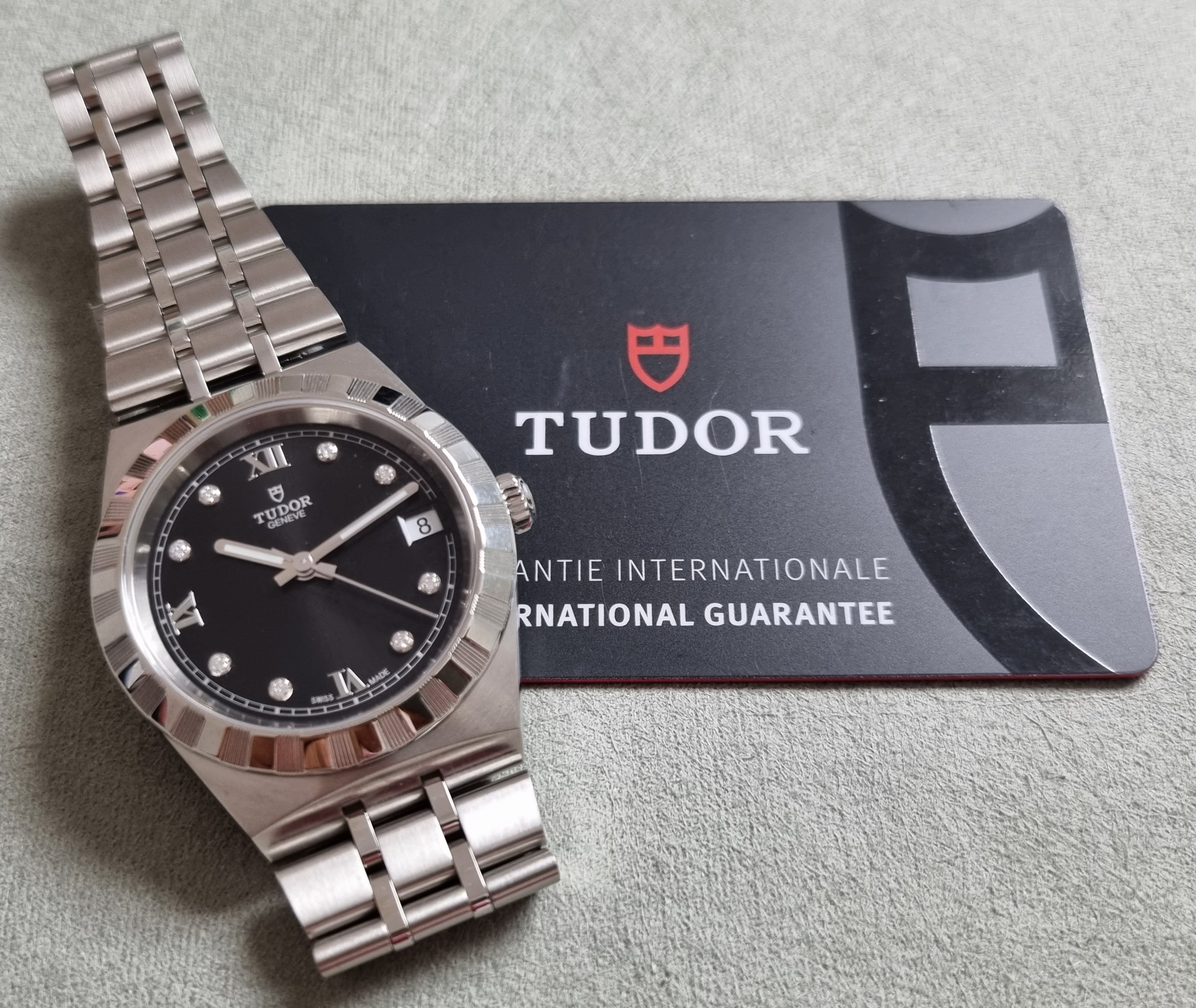 Tudor Royal 28400 Royal 34mm Steel Black Diamond Dial Automatic New Box And Card 10-2022 | San Giorgio a Cremano