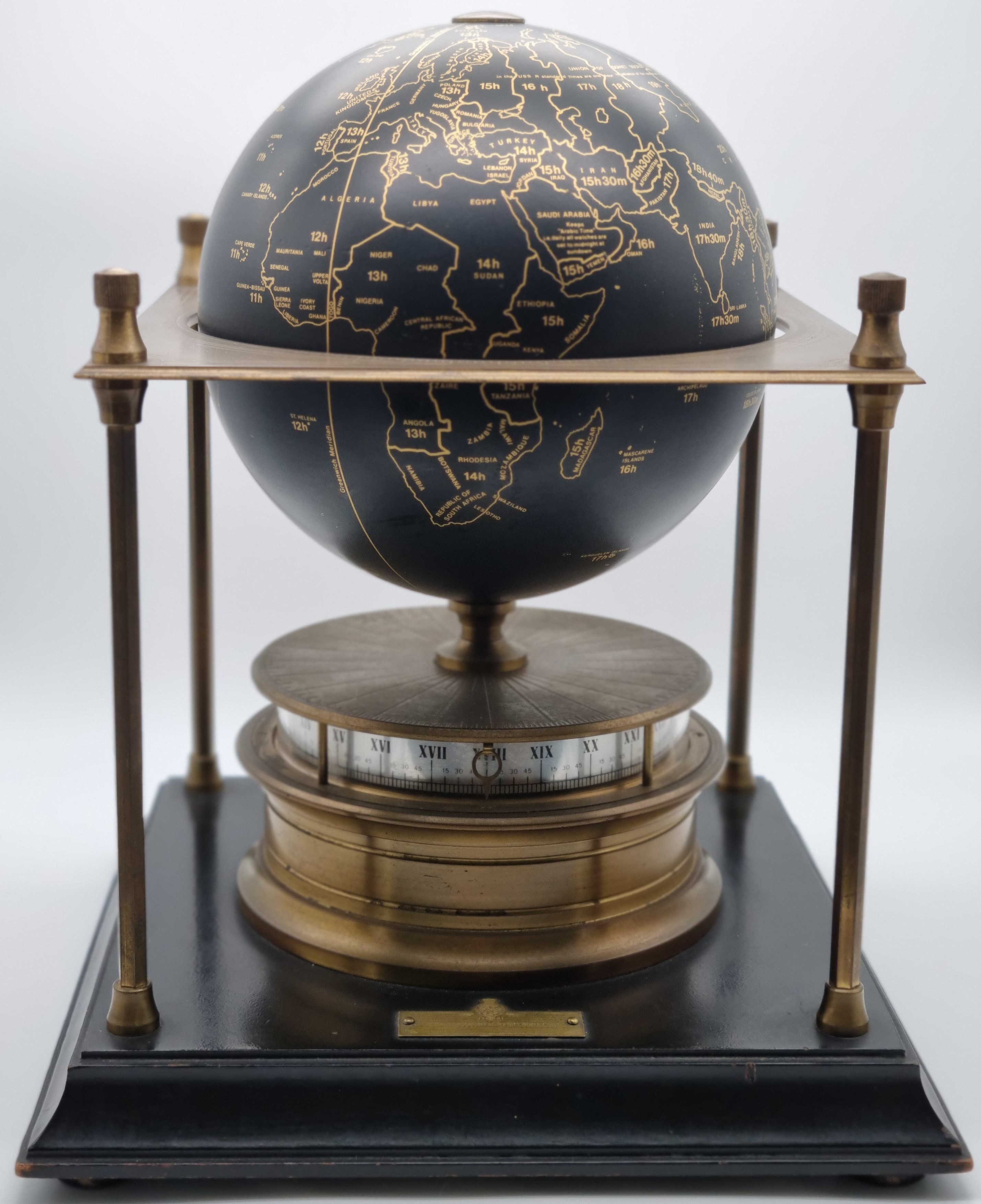 Anonimo The Royal Geographical Society World Timer - Mechanical clock - Very Good Condition | San Giorgio a Cremano