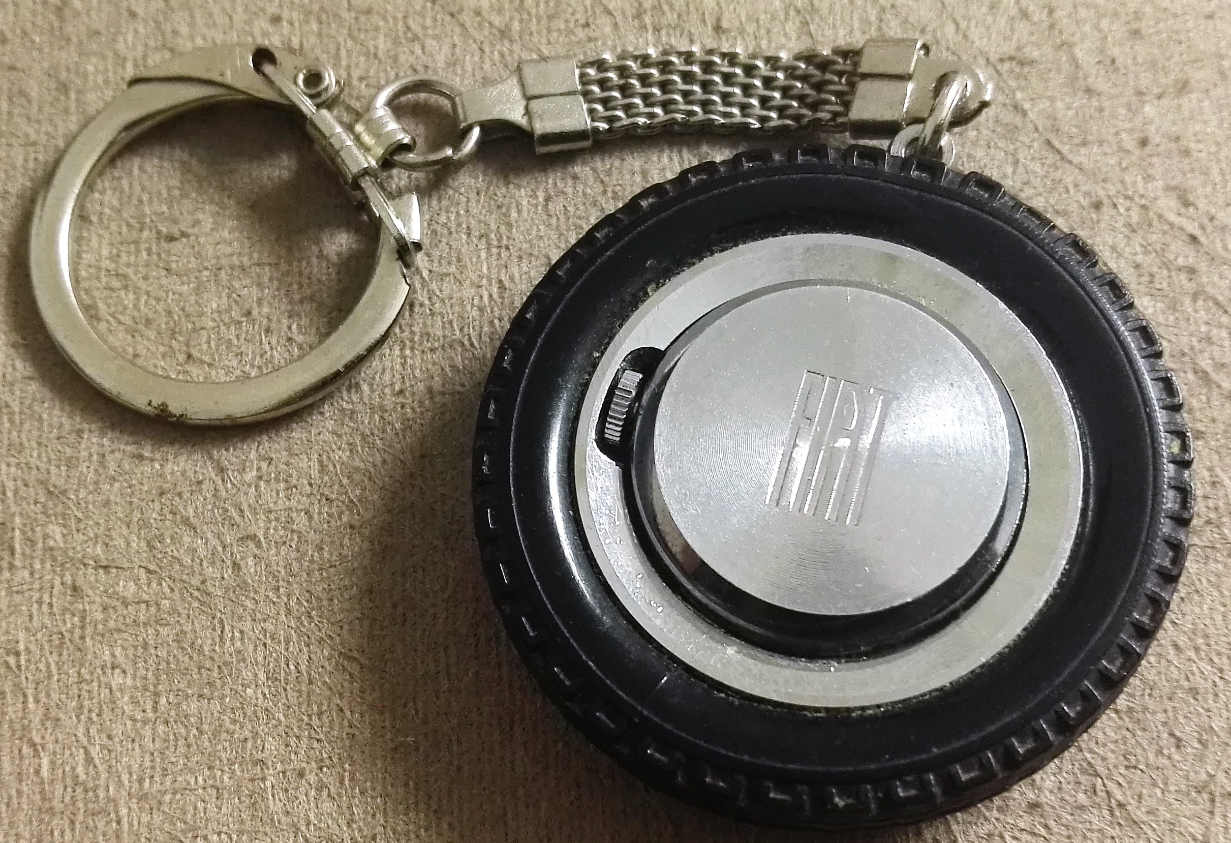 Anonimo Rocar vintage mechanical manual wheel key ring watch mm 41 for FIAT nos | San Giorgio a Cremano