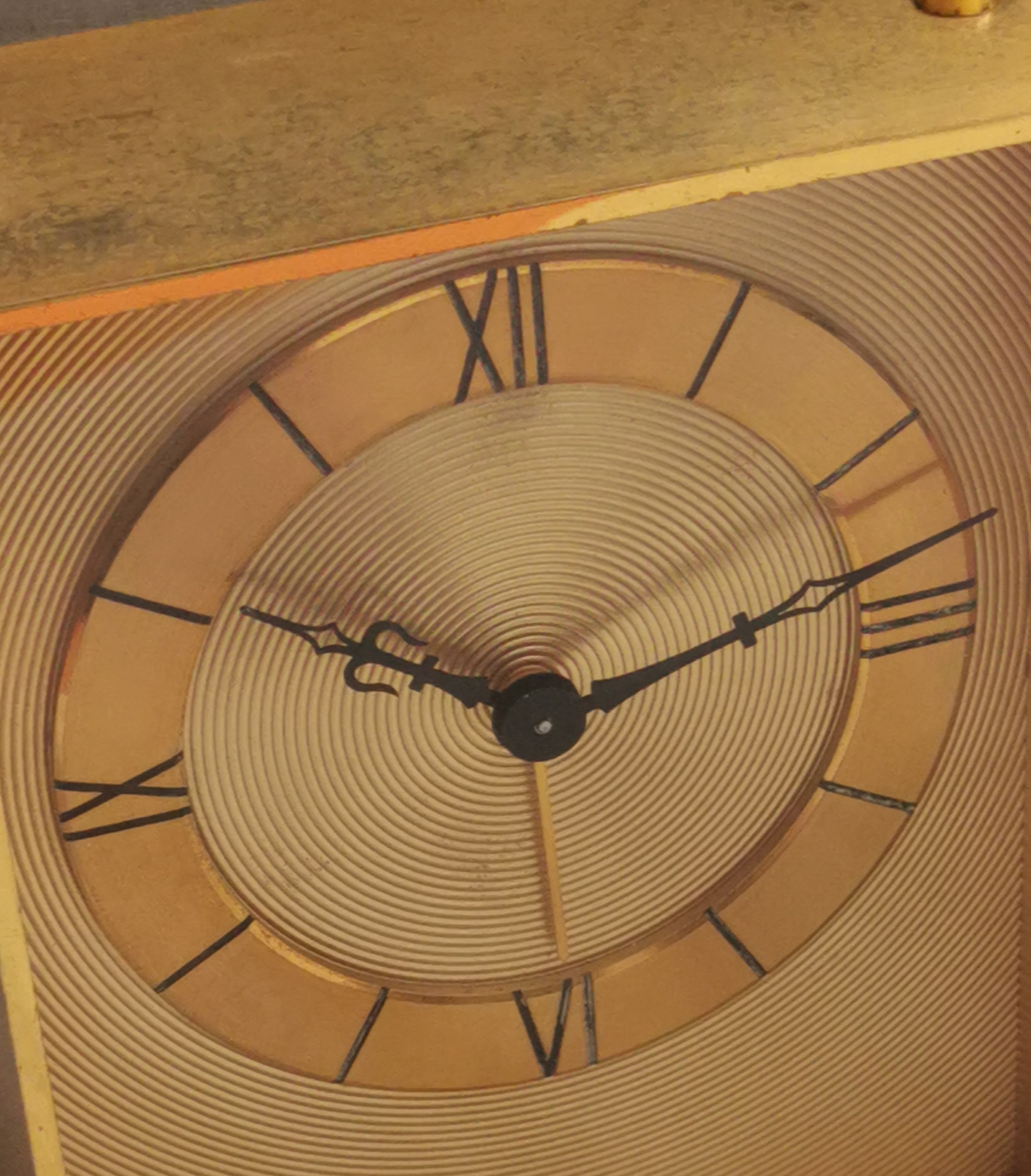 Jaeger-LeCoultre “Carillon” Ref. 2043 Desk clock in golden brass with music box 1950's | San Giorgio a Cremano
