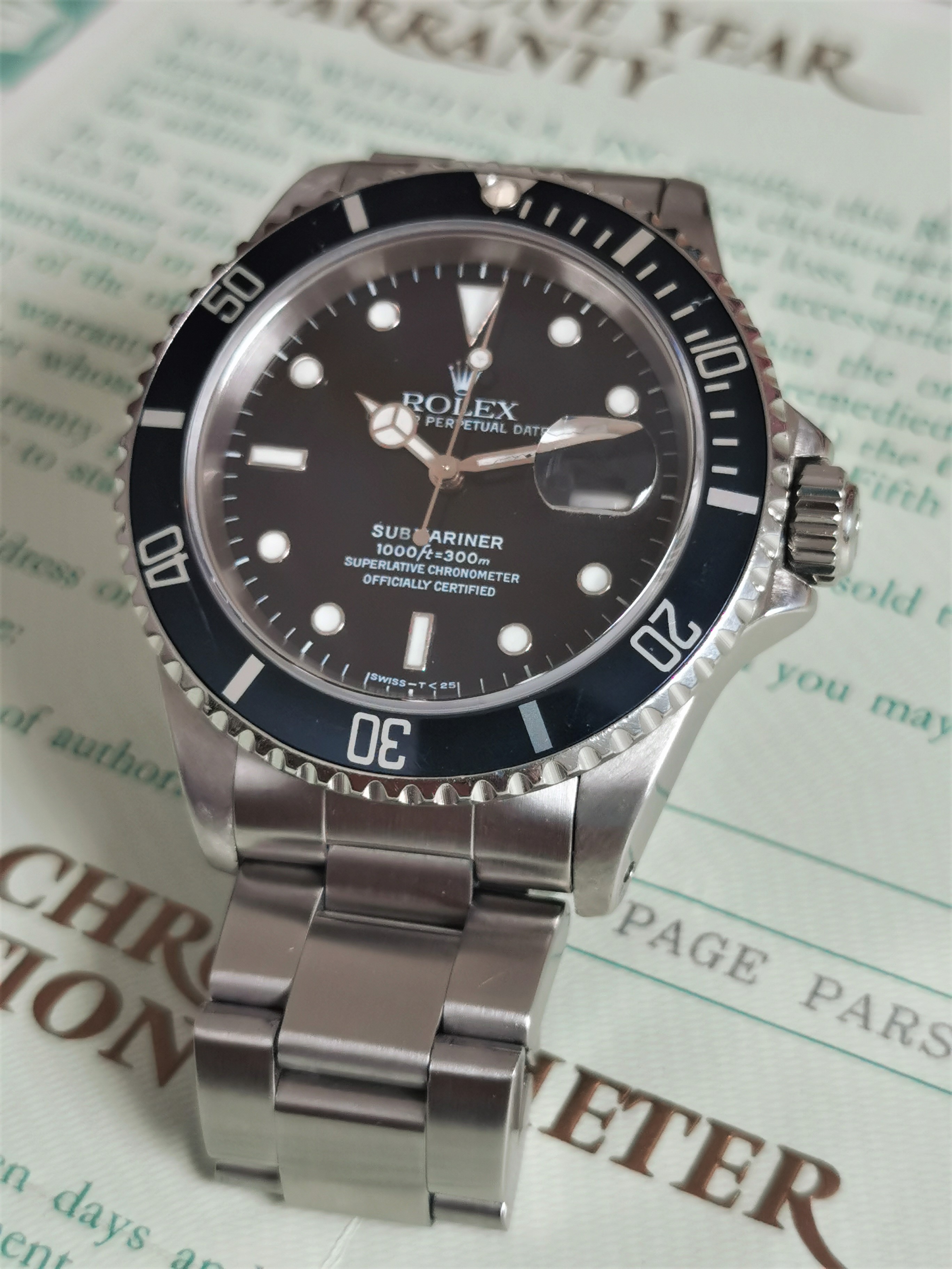 Rolex Submariner Submariner Date 40 Mm Steel 16610 Submariner Faded Blu Bezel Box Aand Paper 1991 | San Giorgio a Cremano