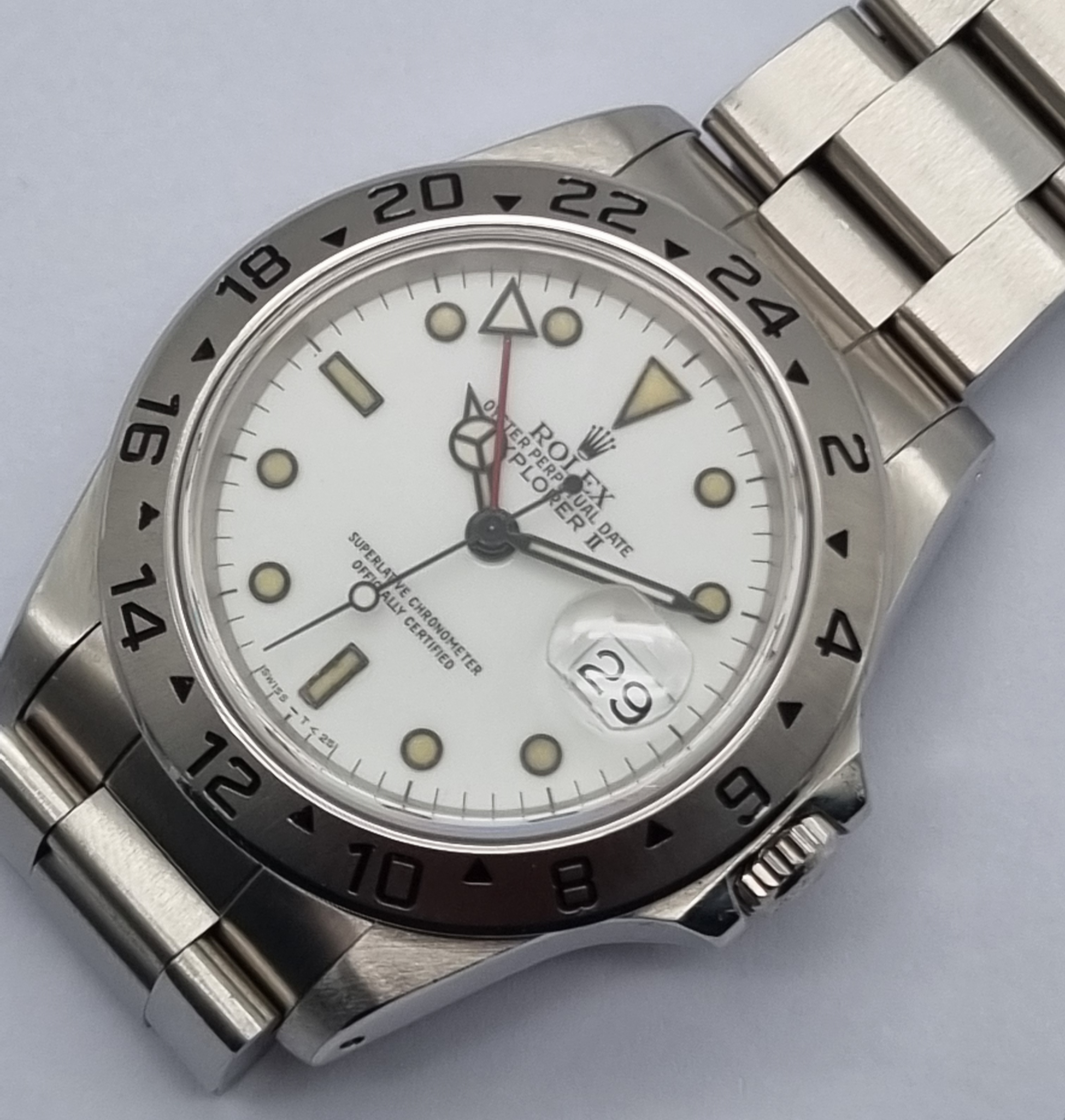 Rolex Explorer II Explorer II White Dial Oyster Bracelet N Serial 1992 No B/P Good Condition | San Giorgio a Cremano