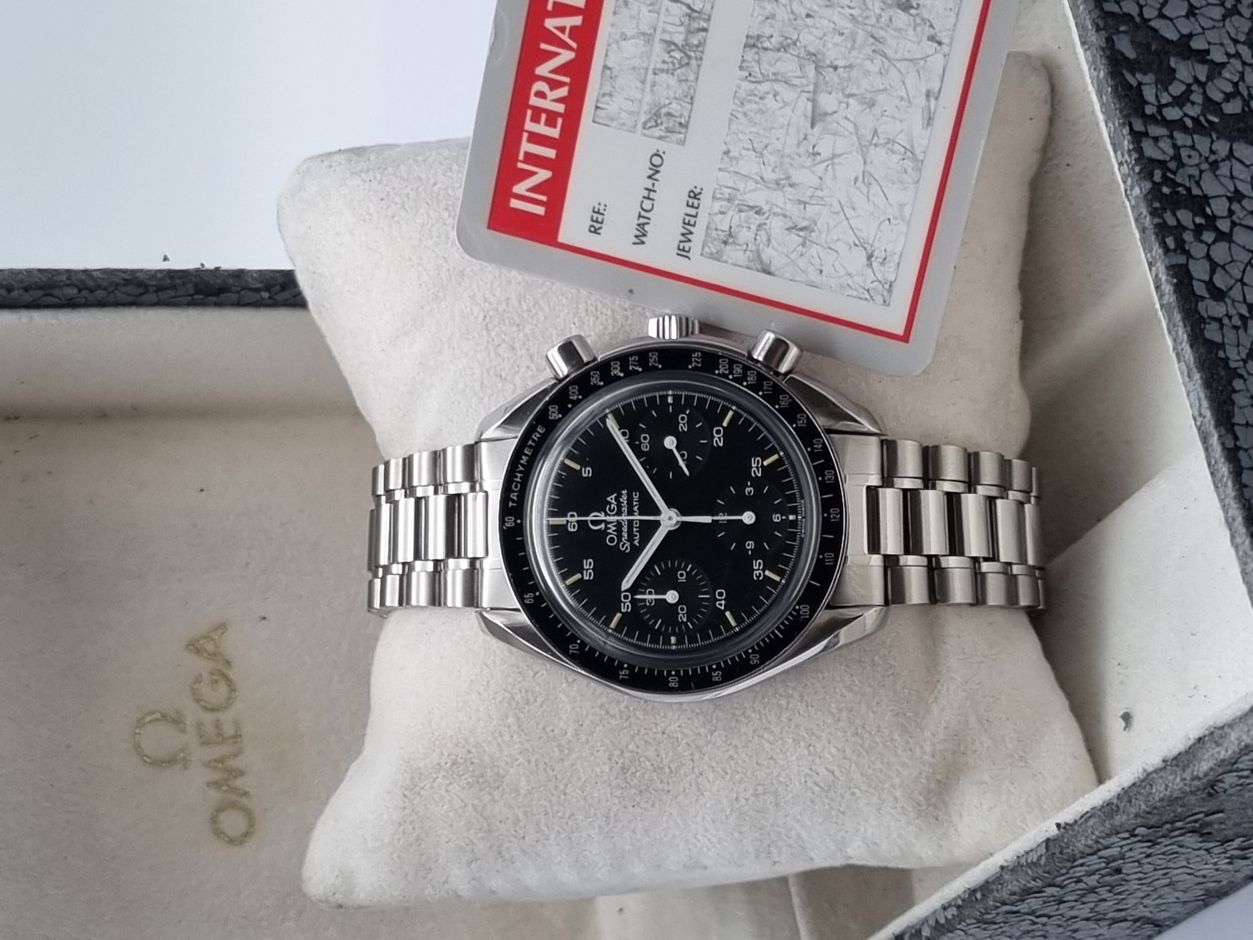 Omega Speedmaster Reduced Speedmaster Reduced 175.0032 steel 39 mm automatic chrono box and card 1993 good condition | San Giorgio a Cremano