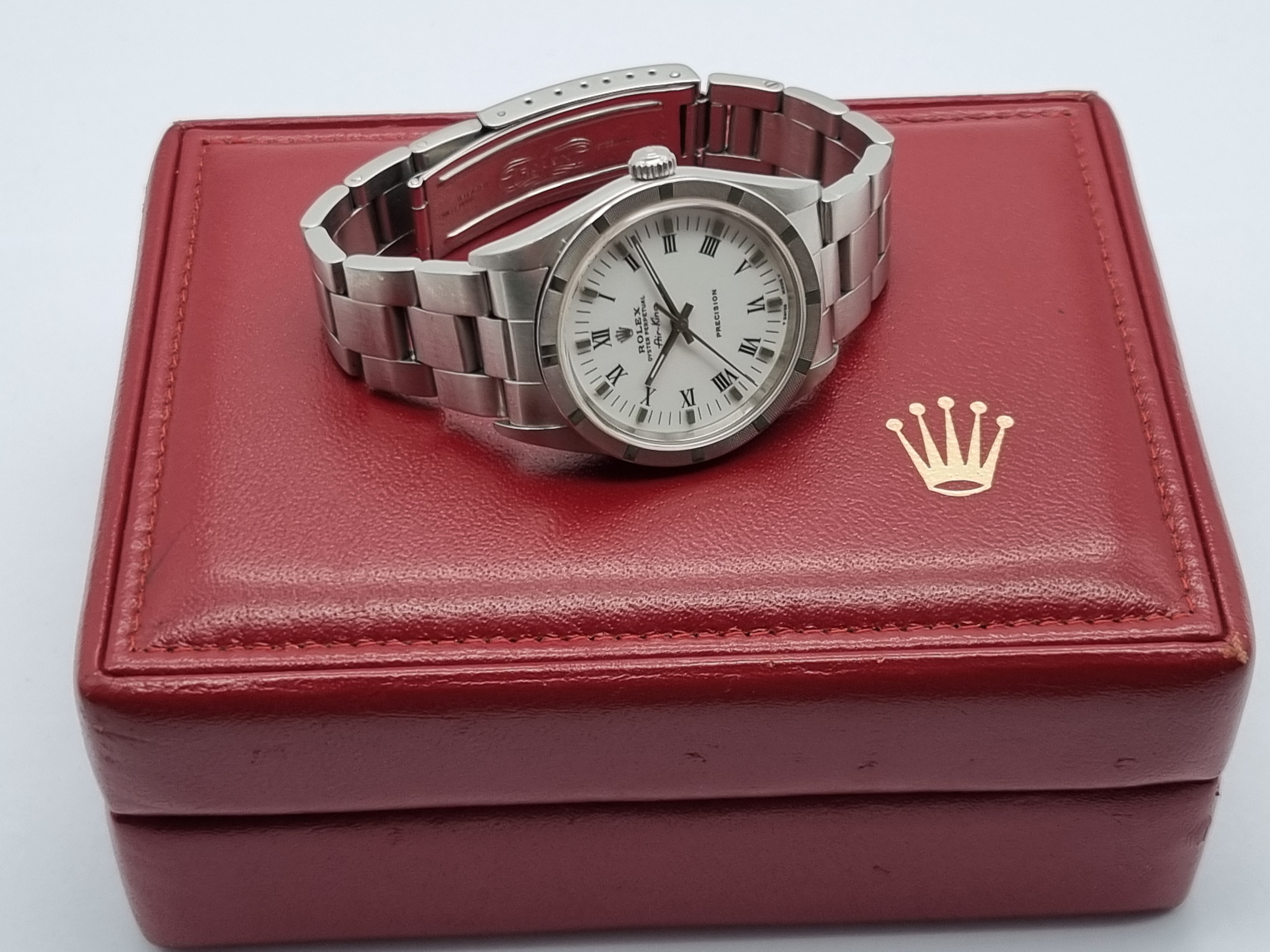 Rolex Air King Air King 14010 Steel Mm 34 White Roman Dial Automatic Oyster Bracelet 1999 - Box | San Giorgio a Cremano