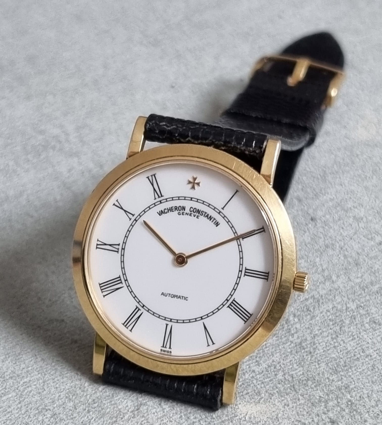 Vacheron Constantin Patrimony 34170 - 18k Yellow Gold Ultra Thin - White Enamel Dial - Caliber 1170 - Year 2000 | San Giorgio a Cremano