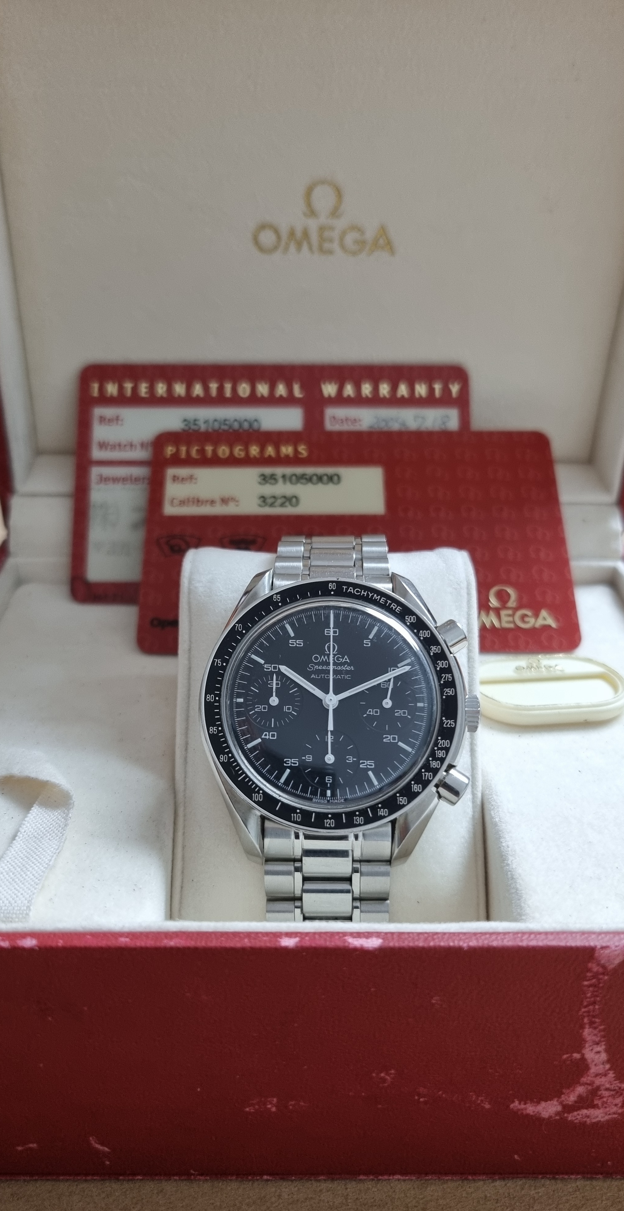 Omega Speedmaster Reduced Speedmaster Reduced 3510.50.00 automatic chrono full set 2004 good condition | San Giorgio a Cremano