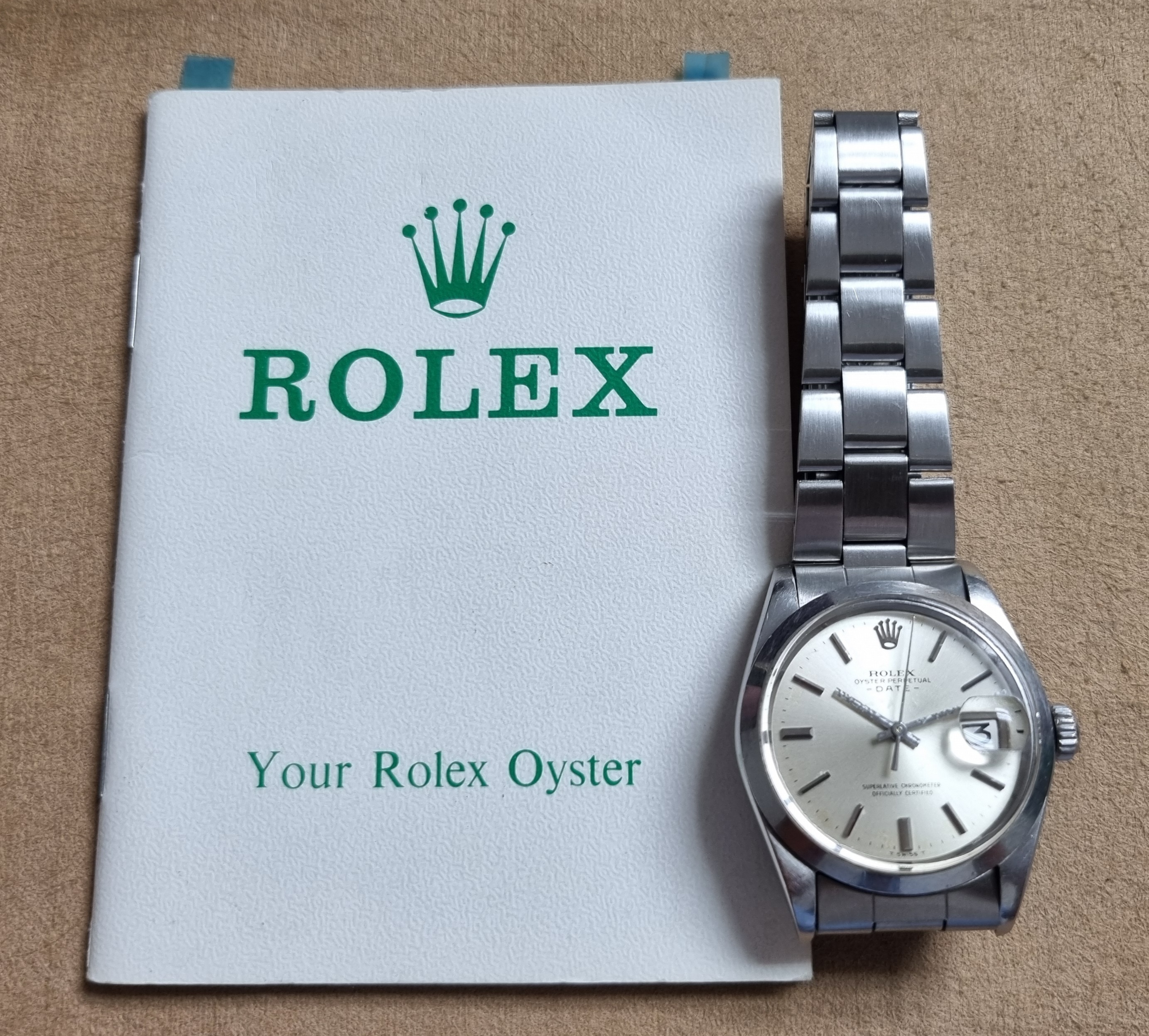 Rolex Oyster Perpetual Date Oyster Perpetual Date 1500 Vintage 1971 Automatic Silver Dial Oyster Band Full Set | San Giorgio a Cremano