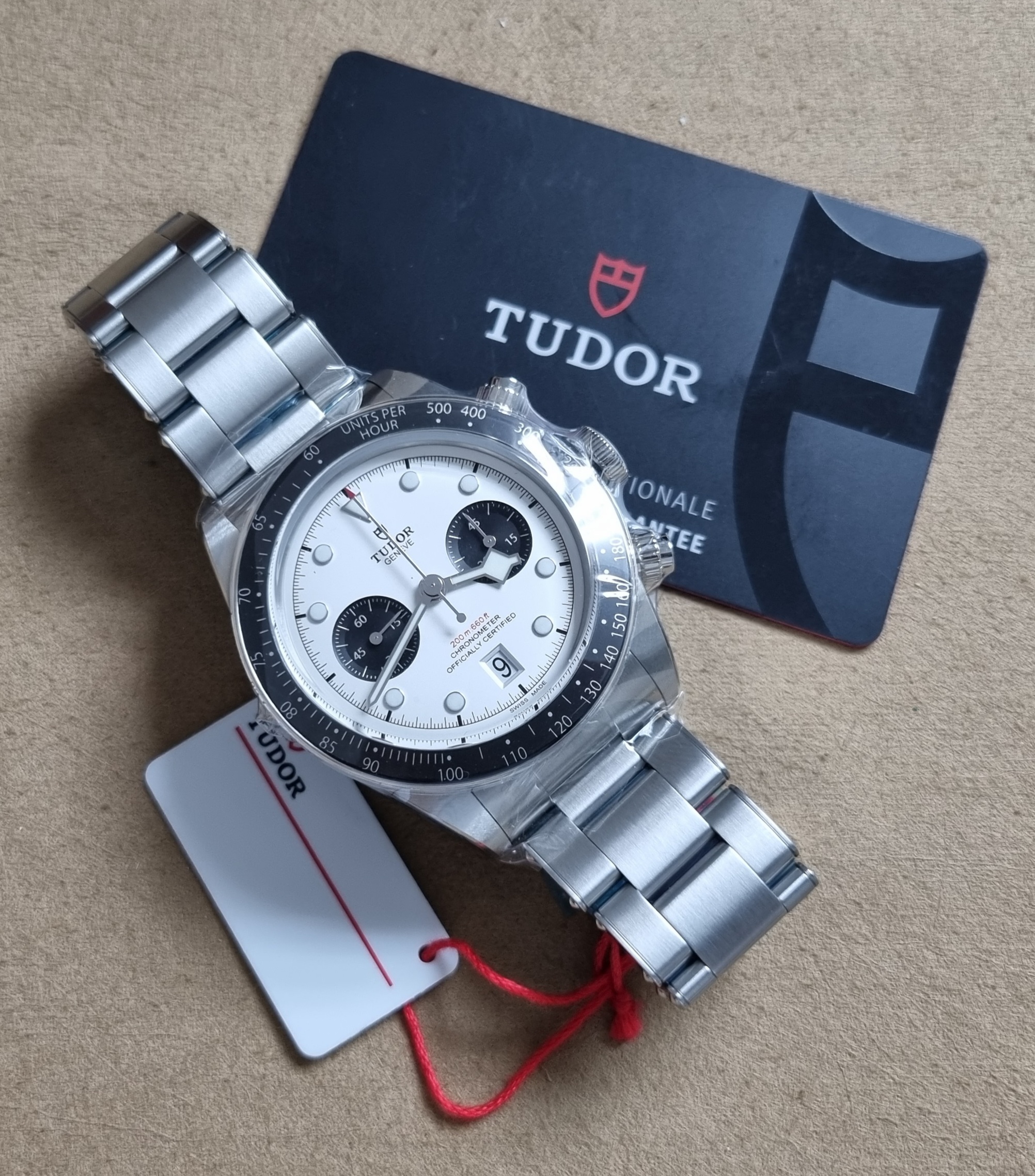 Tudor Heritage Chrono Black Bay Chrono 79360N Stel Mm 41 Opaline White Dial New Stickers Box And Card 11 - 2024 | San Giorgio a Cremano