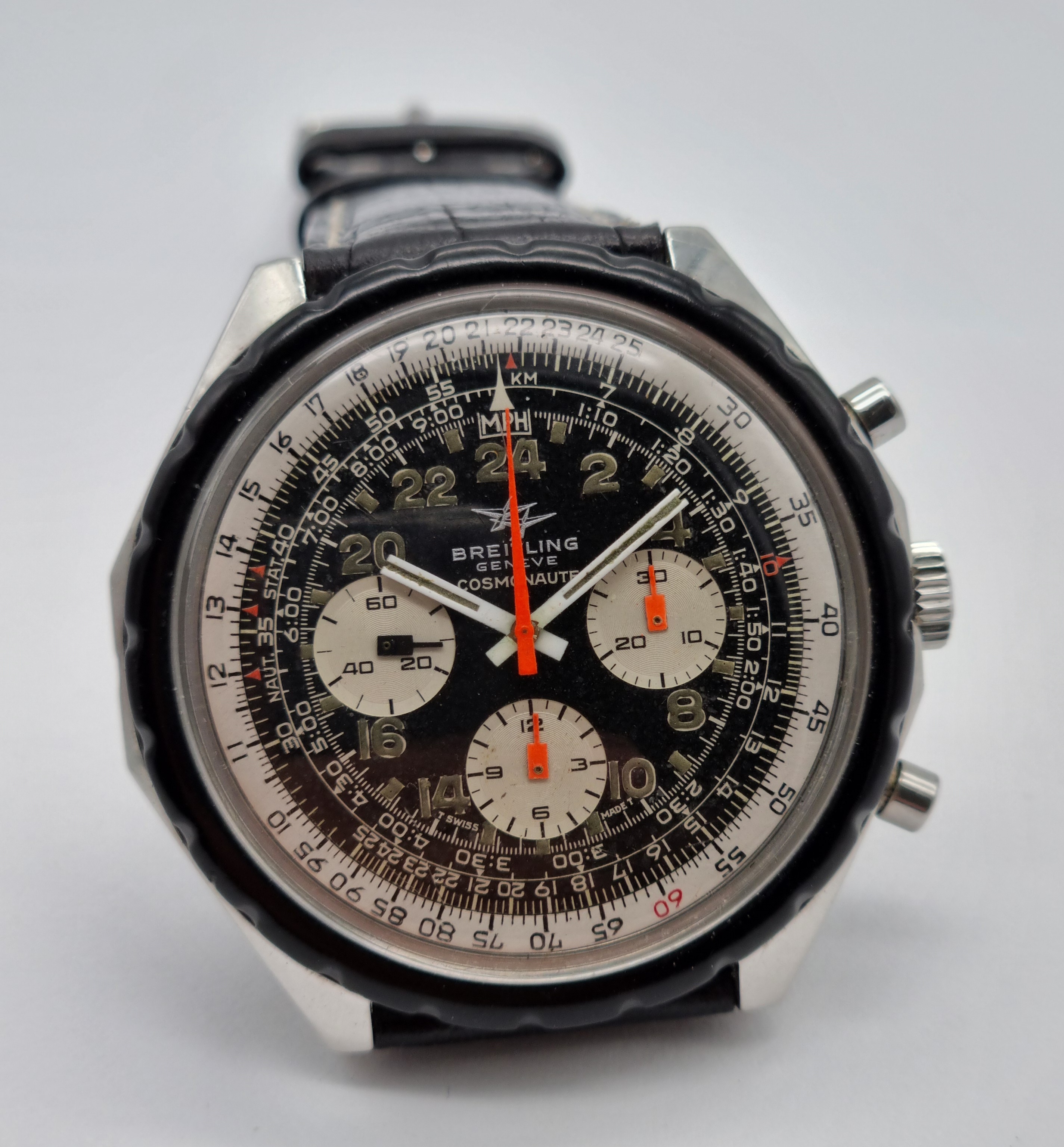 Breitling Navitimer Navitimer Cosmonaute 24 H Steel 48 Mm Black Dial Venus 178 In good Condition | San Giorgio a Cremano